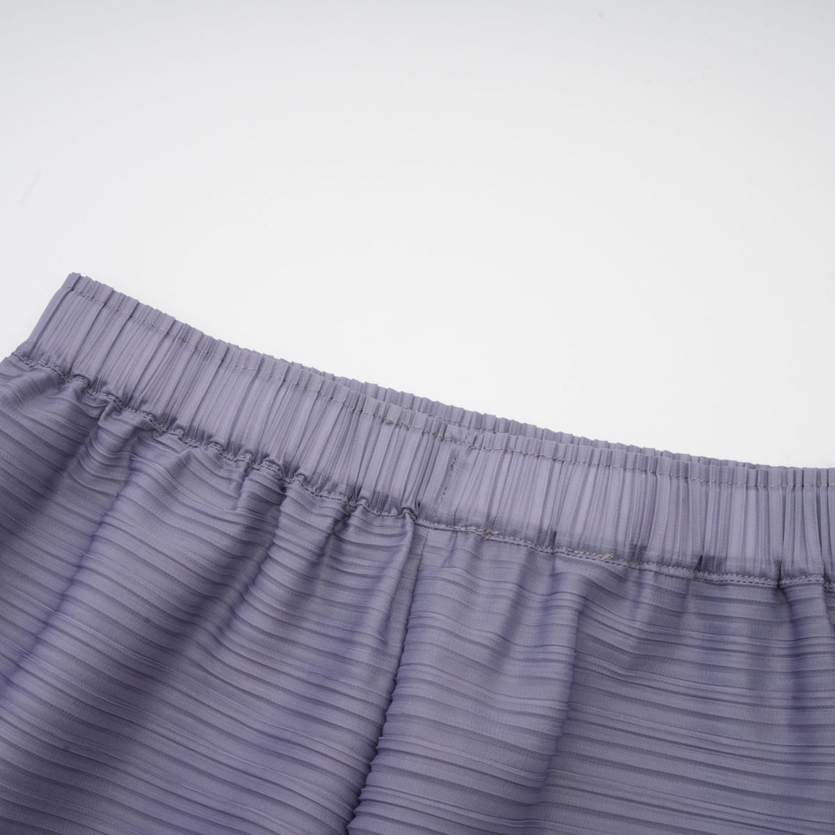 Agathe purple gradient wrinkled blouse & trousers matching set