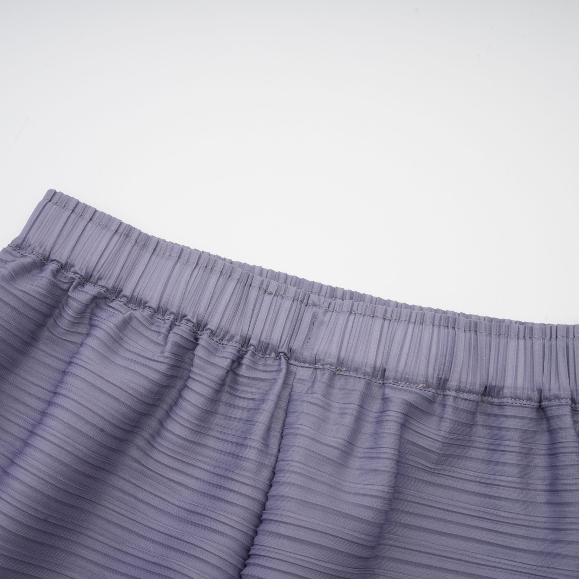 Agathe purple gradient wrinkled blouse & trousers matching set