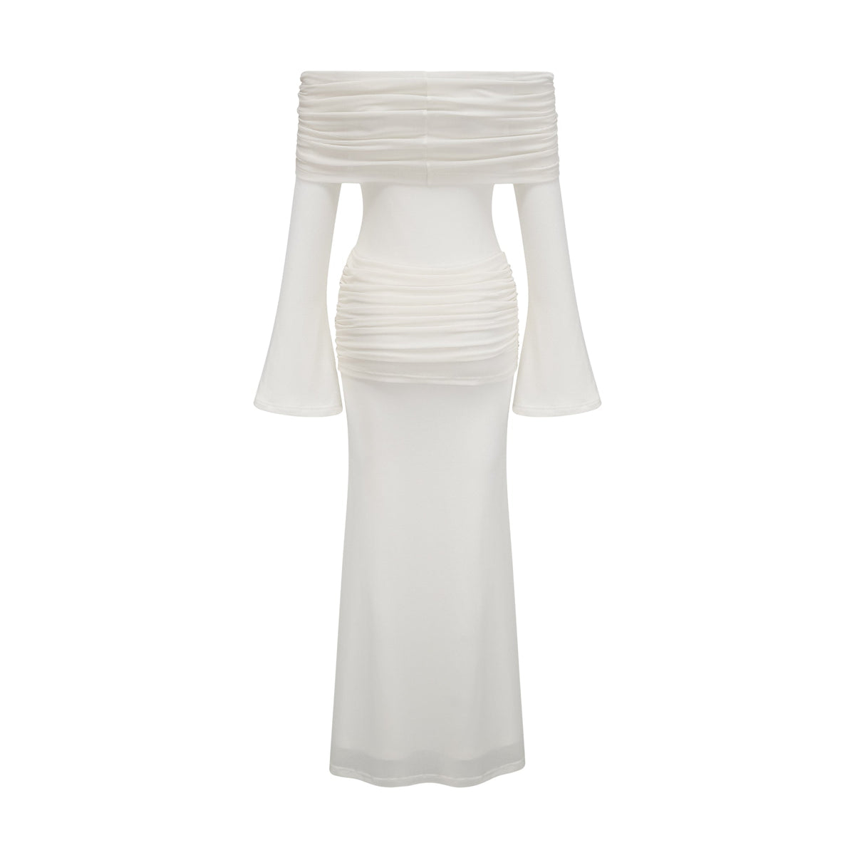 Wanda white glittered floral-appliqué knit maxi dress (Final Sale)