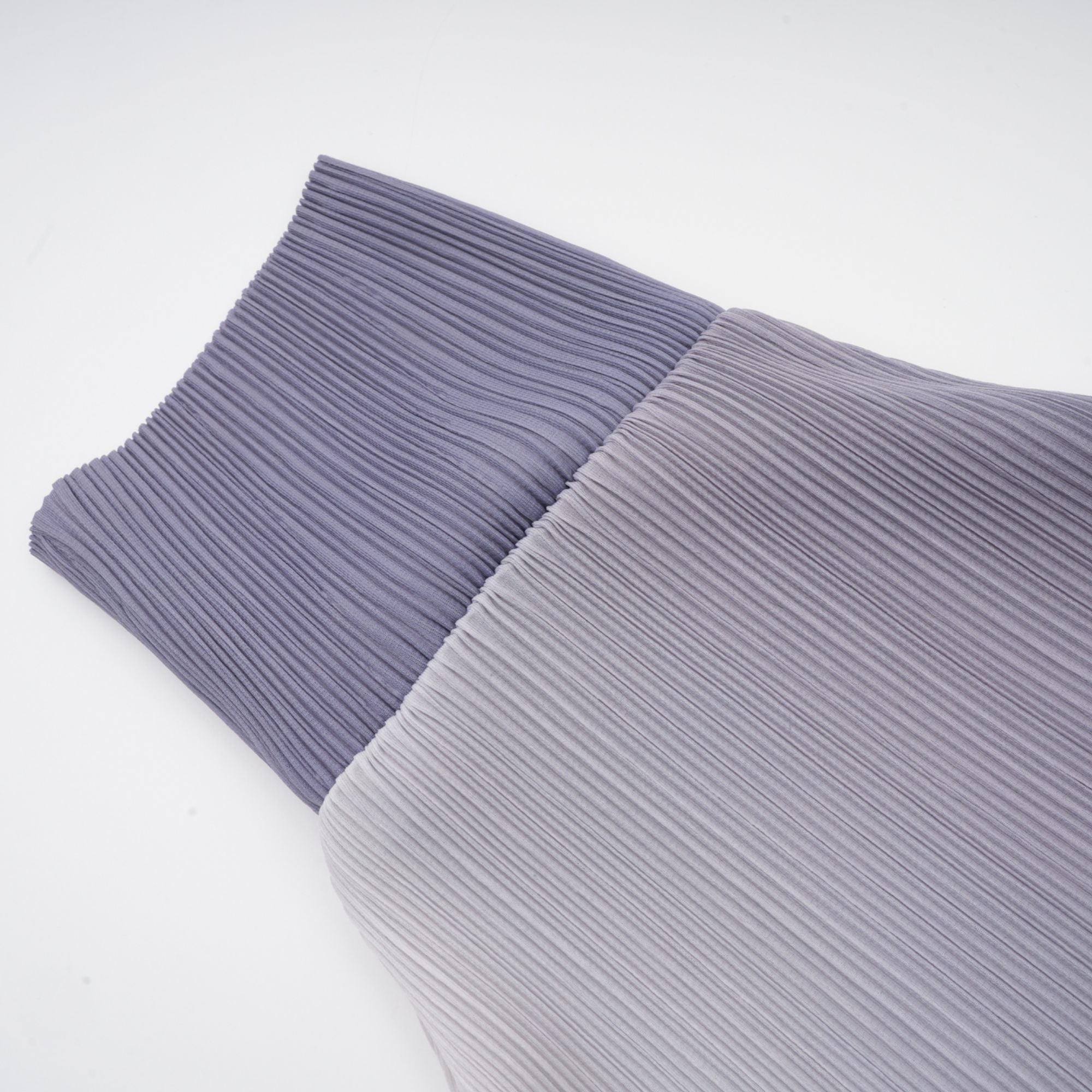 Agathe purple gradient wrinkled blouse & trousers matching set