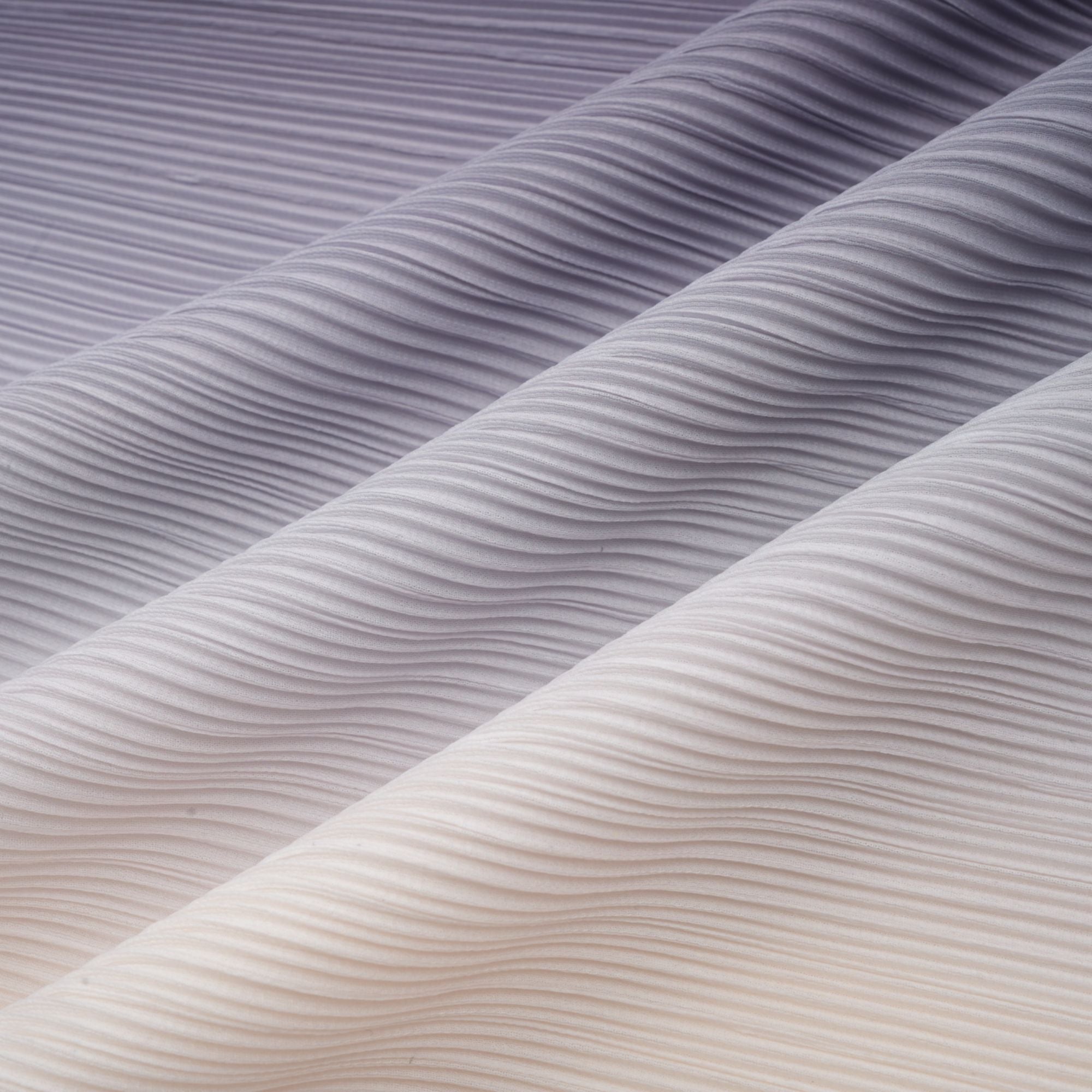 Agathe purple gradient wrinkled blouse & trousers matching set