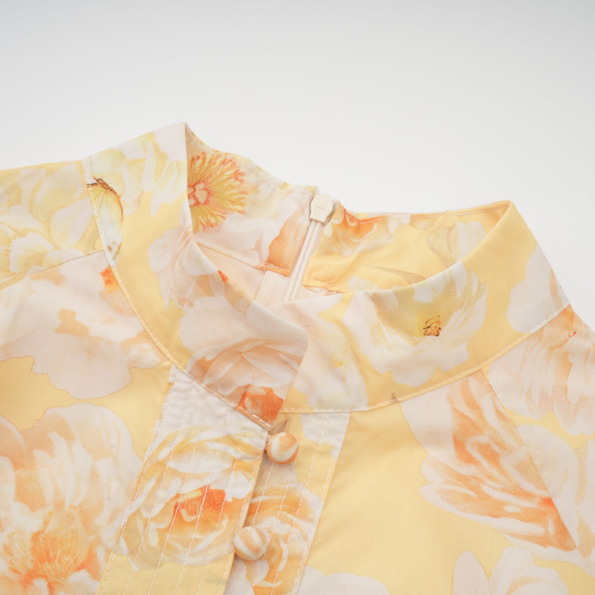 Pénélope floral-print belted mini dress