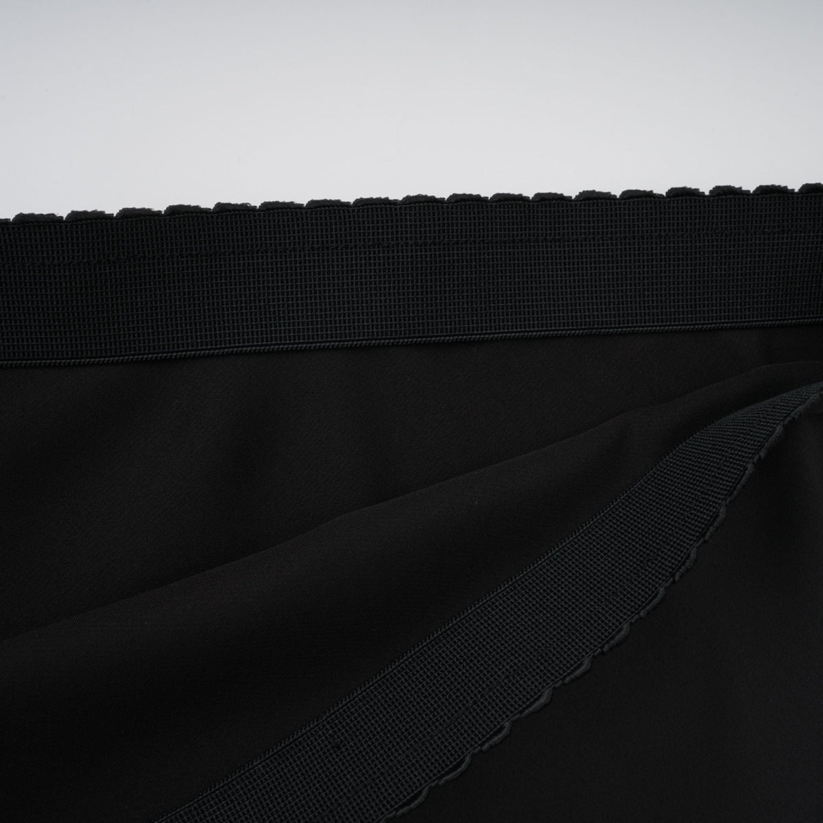 Raphaëlle lace-panel asymmetrical satin skirt