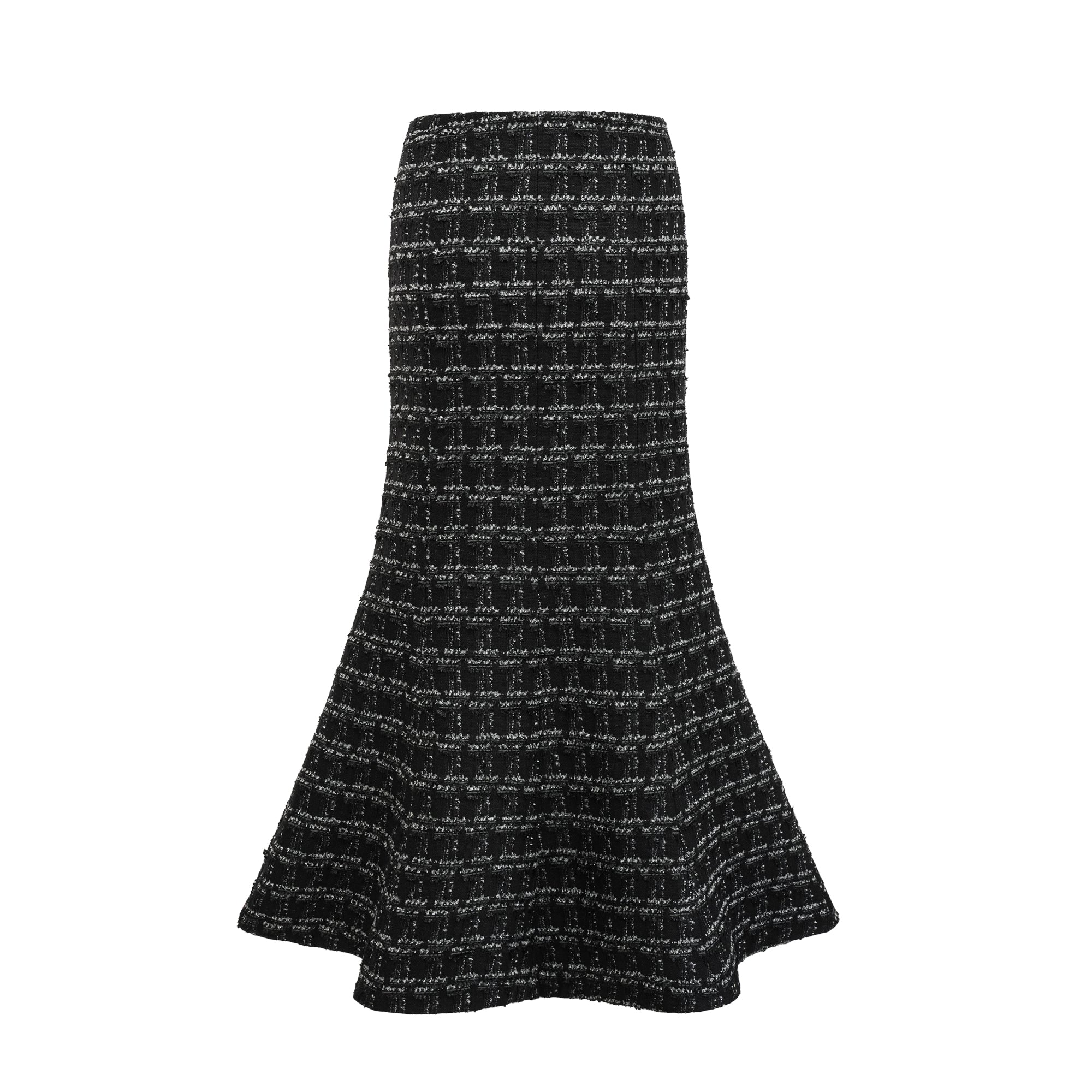 Axelle black checked tweed vest top & skirt matching set (US Only)