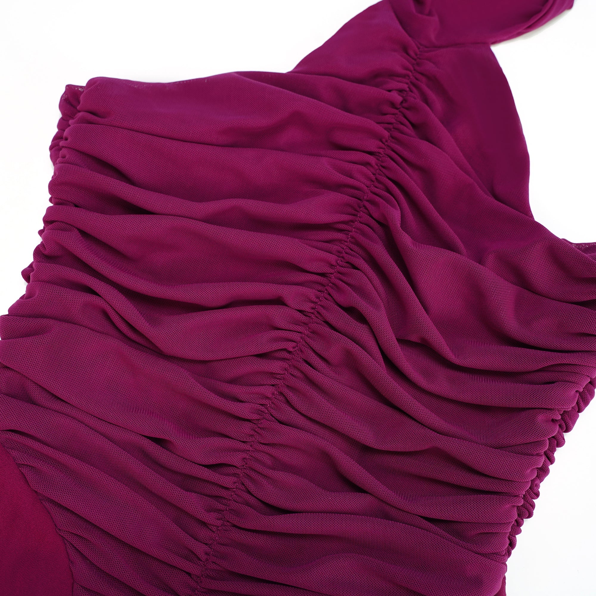 Kerstin Purple Ruched Maxi Dress