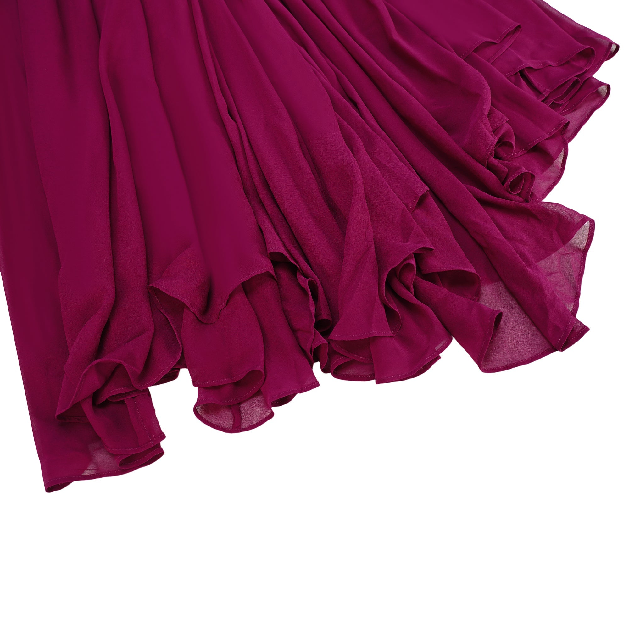 Kerstin Purple Ruched Maxi Dress