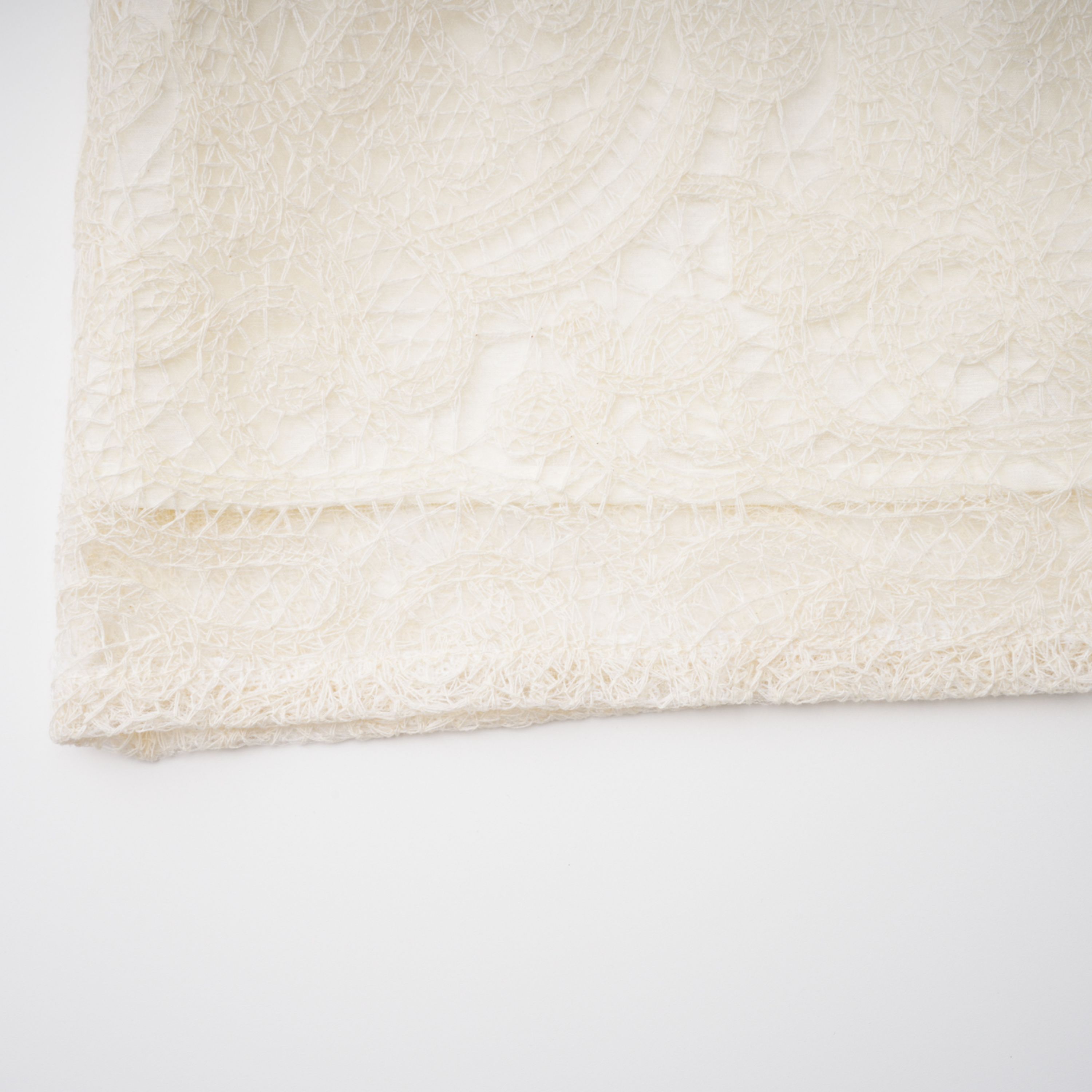 Eulalie Cream White Lace Blouse & Skirt Set