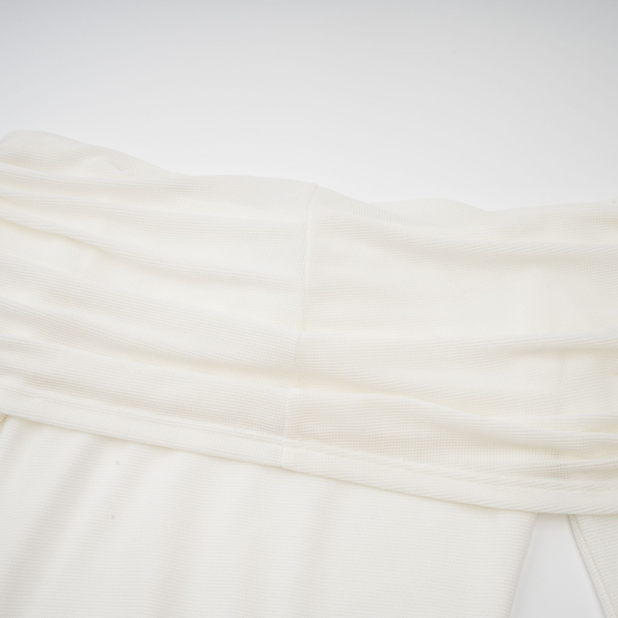 Wanda white glittered floral-appliqué knit maxi dress