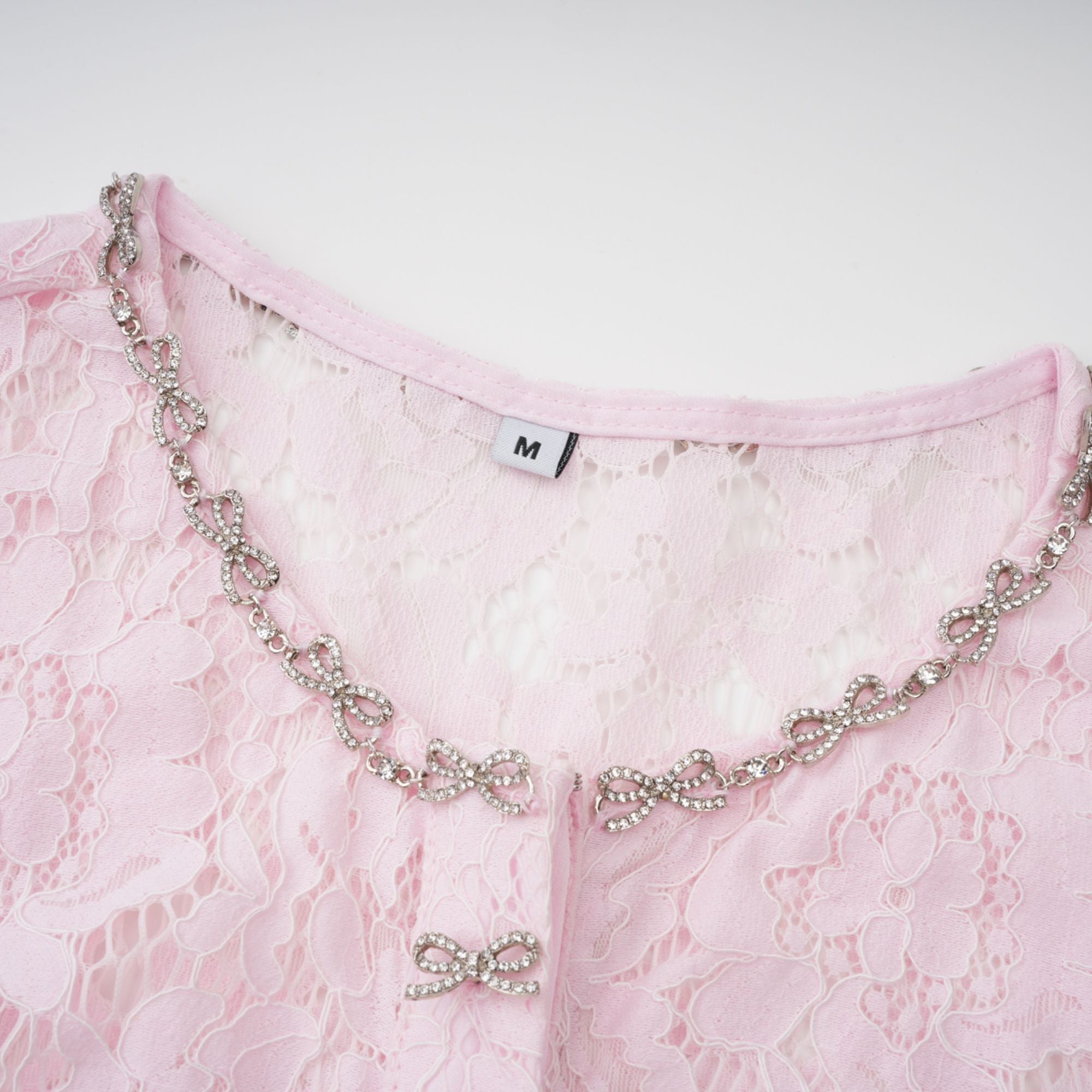 Sabine Pink Floral Lace Mermaid Midi Dress (Final Sale-US Only)