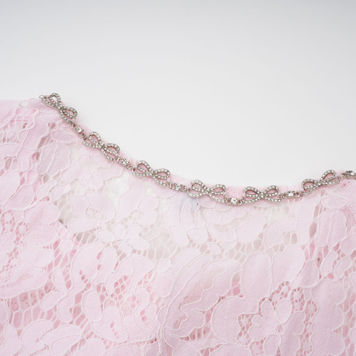 Sabine Pink Floral Lace Mermaid Midi Dress