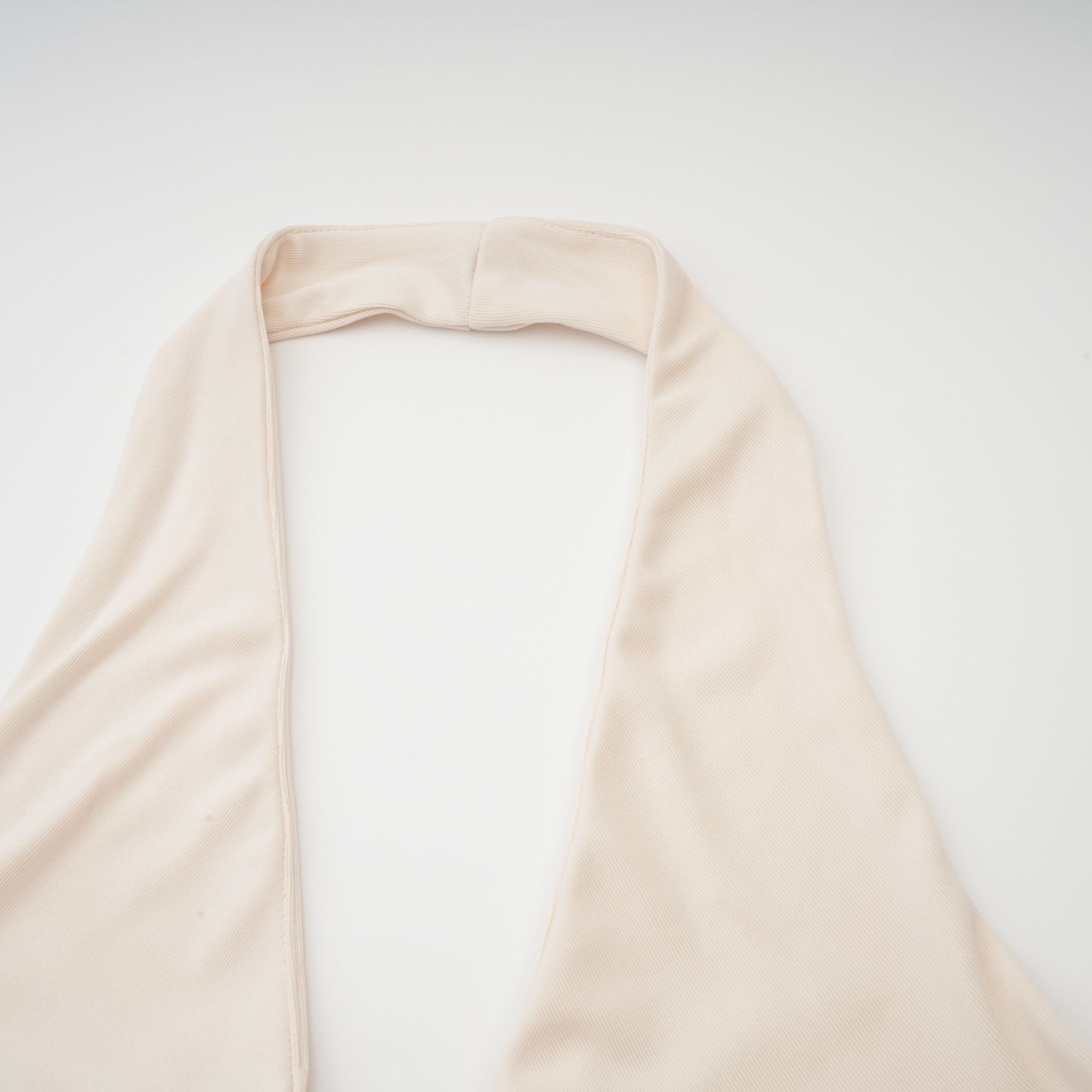 Géraldine white deep V-neck draped maxi dress