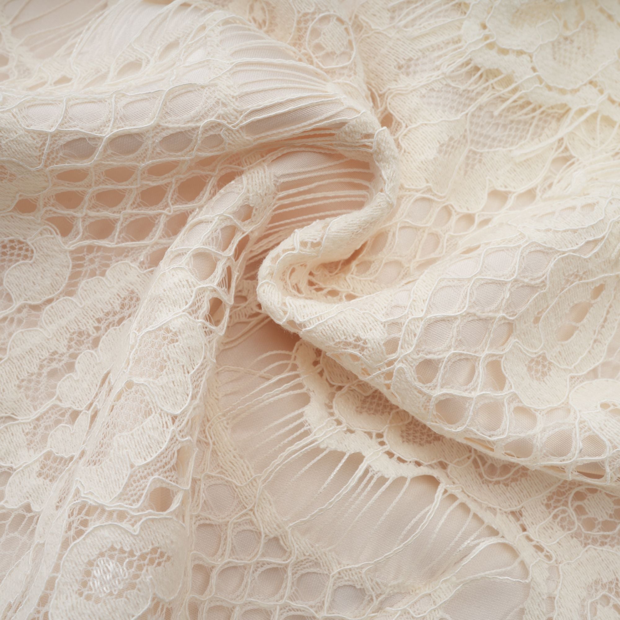 Anaelle off-white bowknot floral-lace blouse