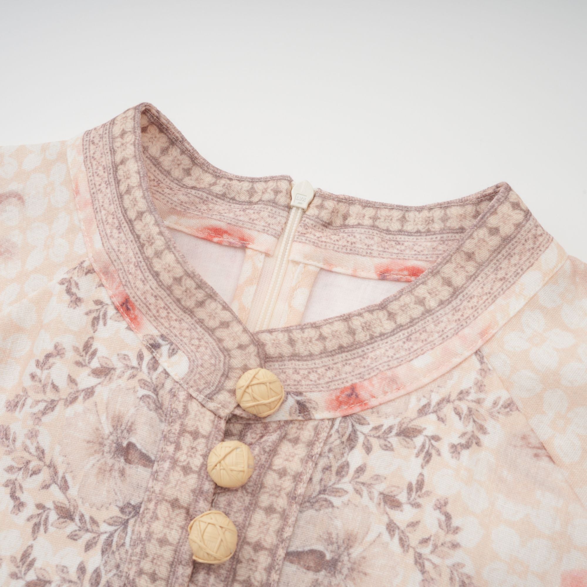 Quincia belted floral-print mini dress