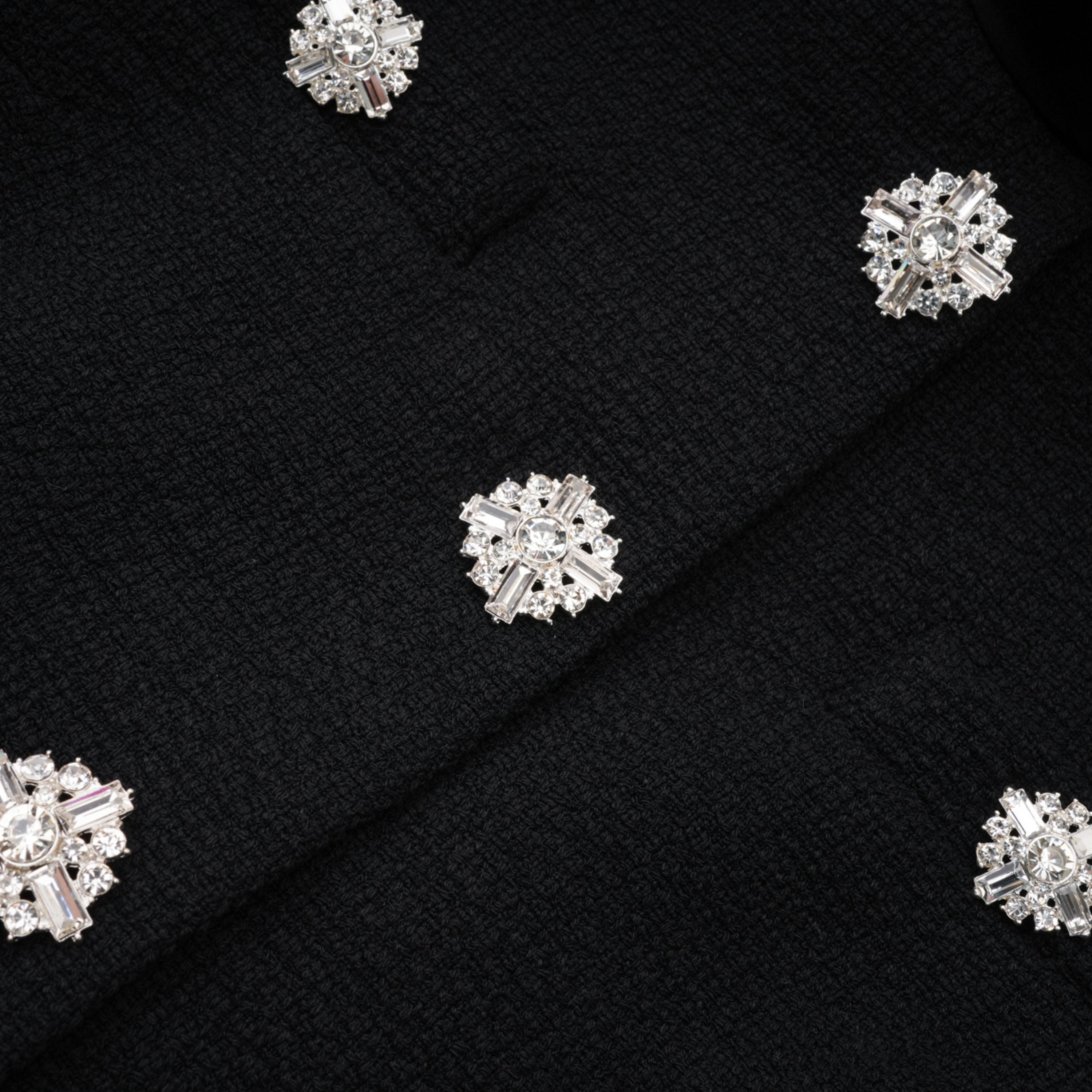 Lorelei Black High Neck Tweed Midi Dress (Final Sale-US Only)