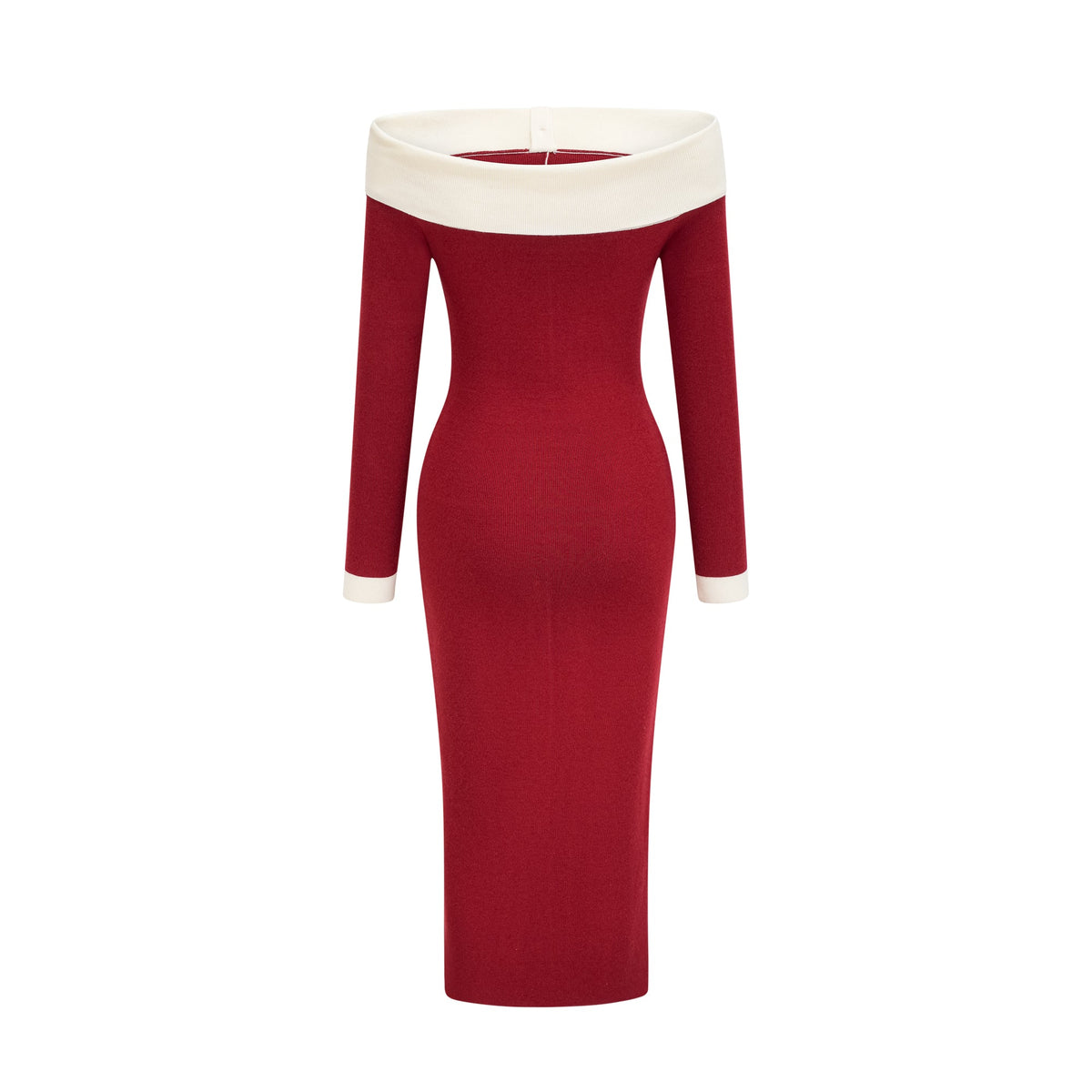 Soline off-shoulder knit midi dress