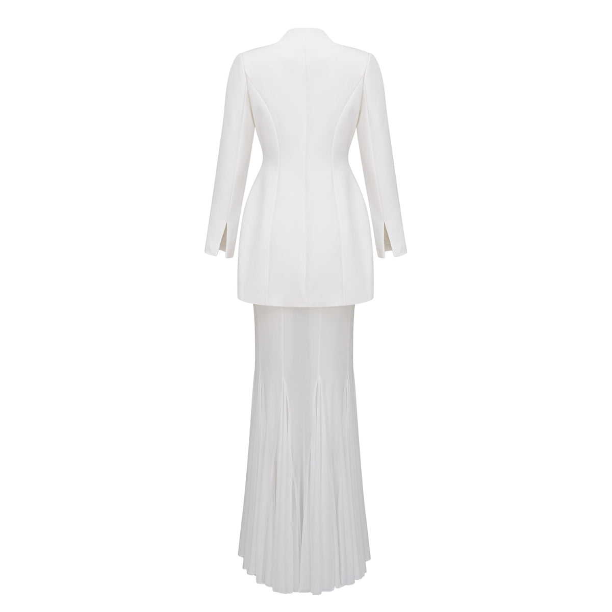 enora barrel design jacket & skirt set