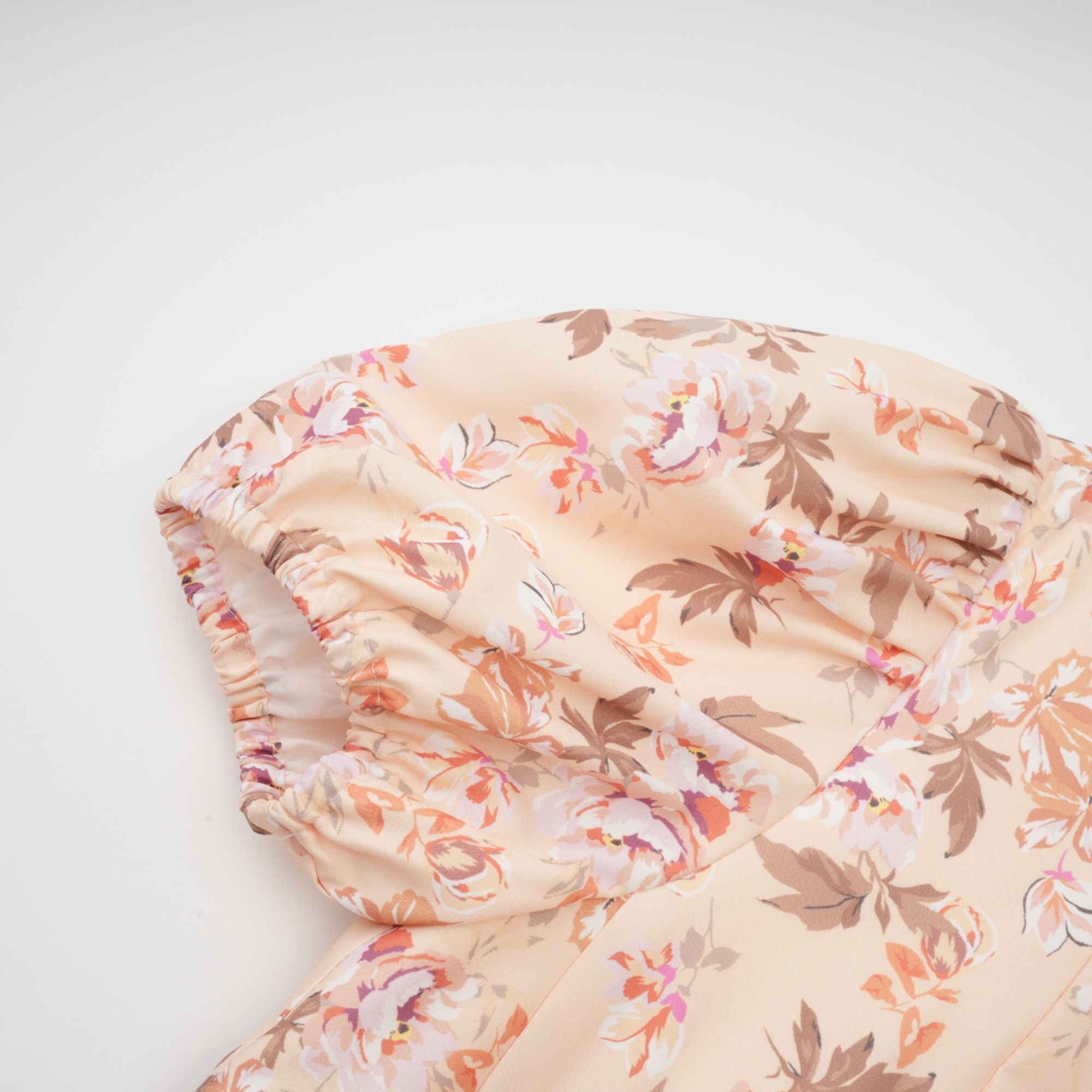 Alizée yellow floral-print pleated mini dress