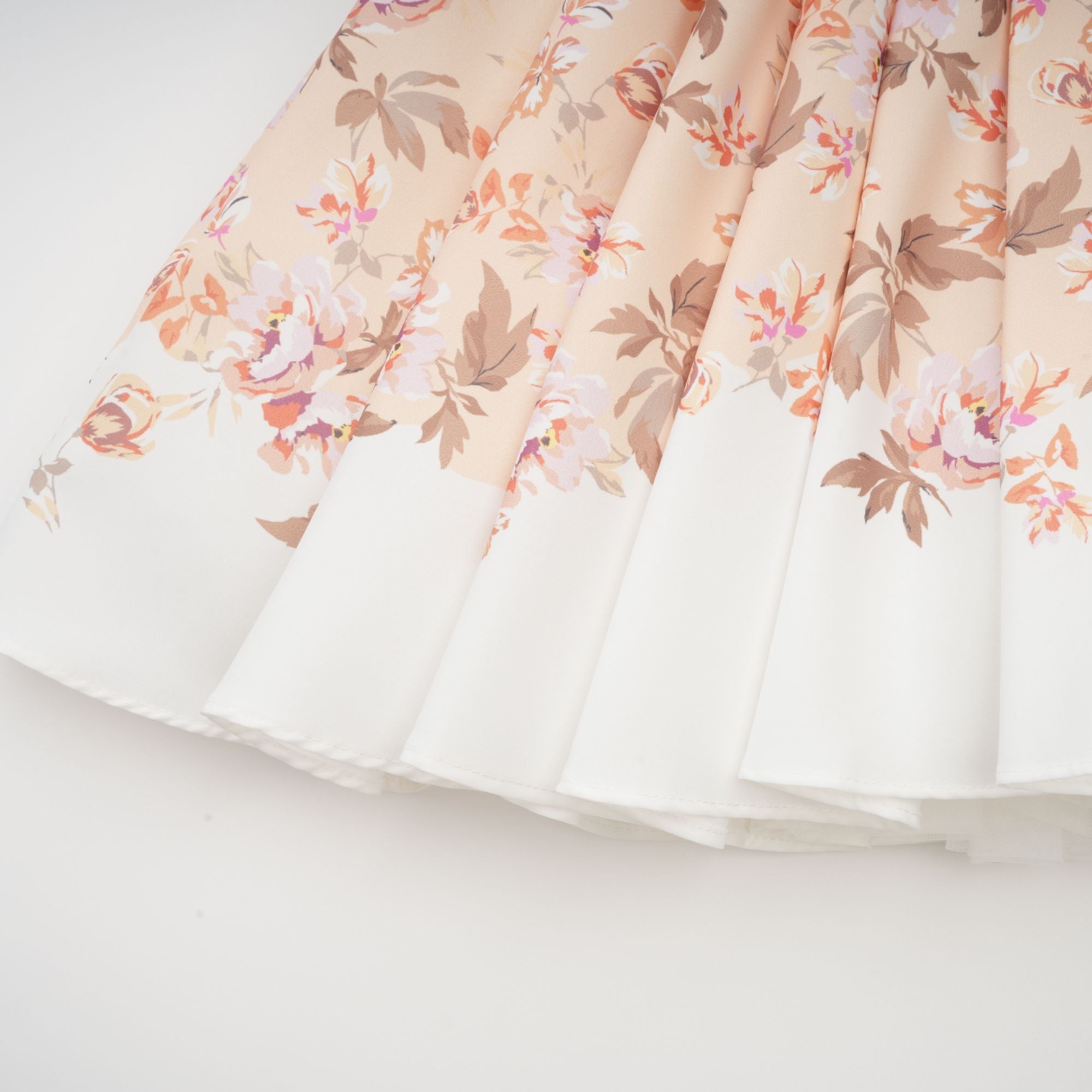 Alizée yellow floral-print pleated mini dress