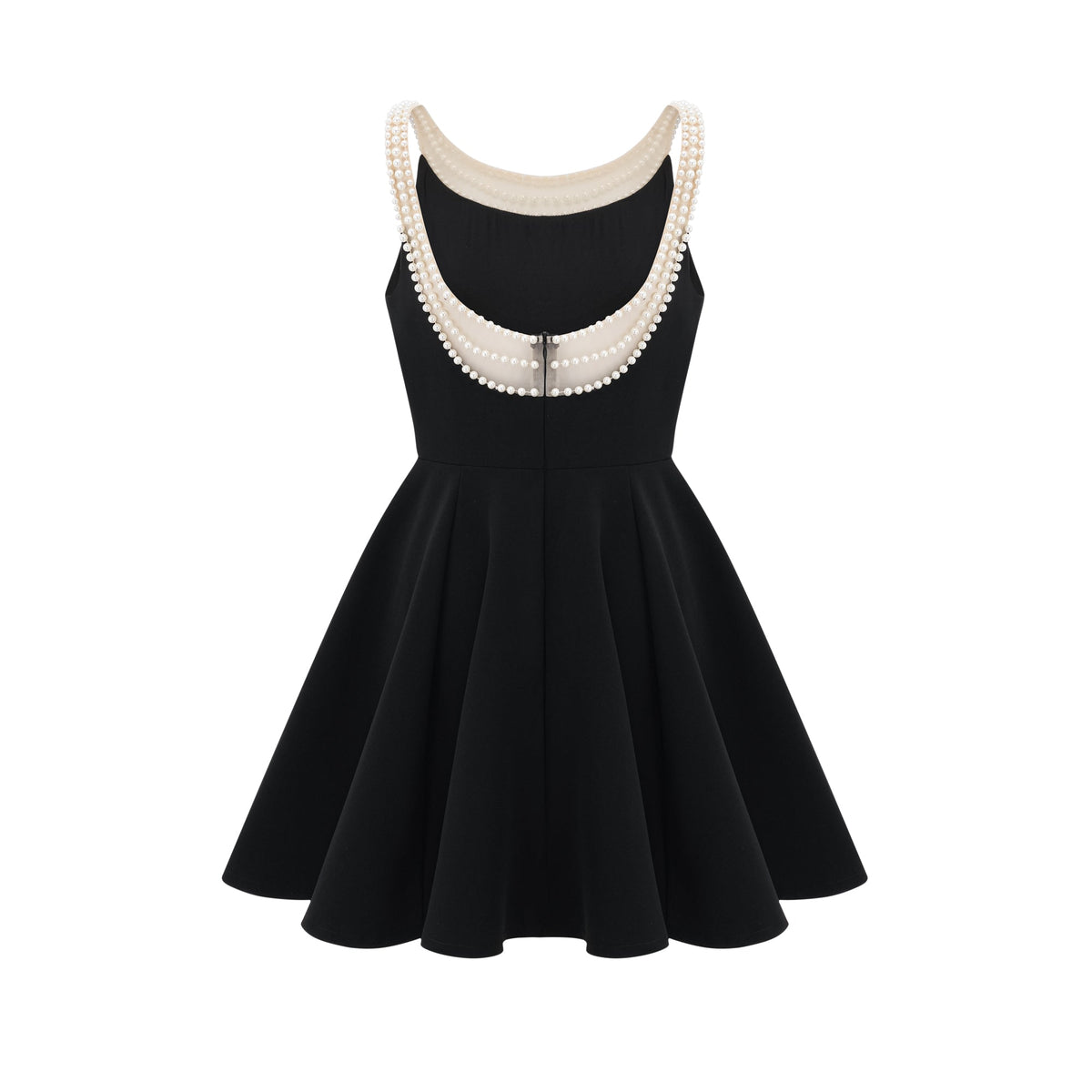 Danaé black faux-pearl-embellished mini dress (Final Sale-US Only)