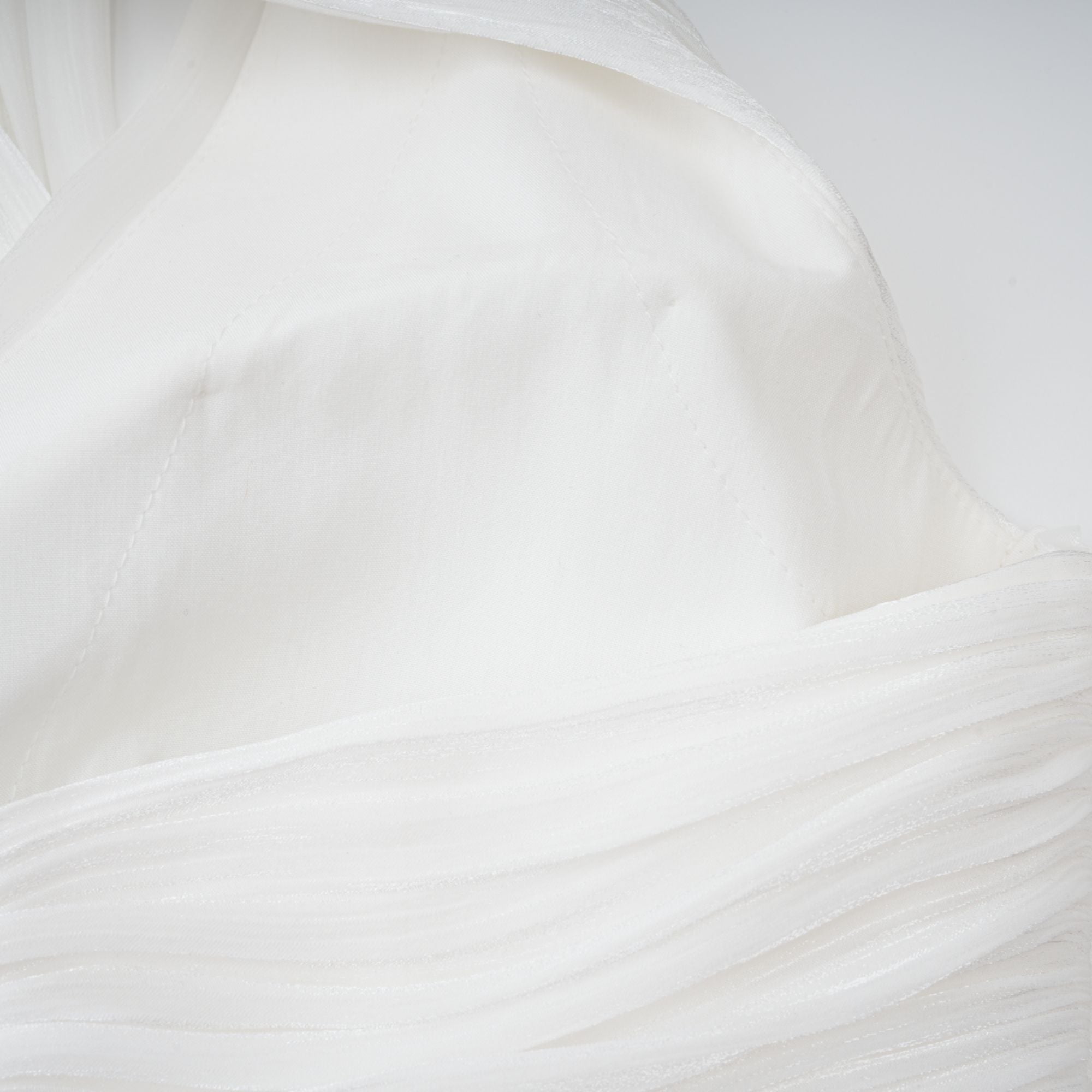 Emmeline White Train Design Gathered Maxi Dress (Final Sale-US Only)