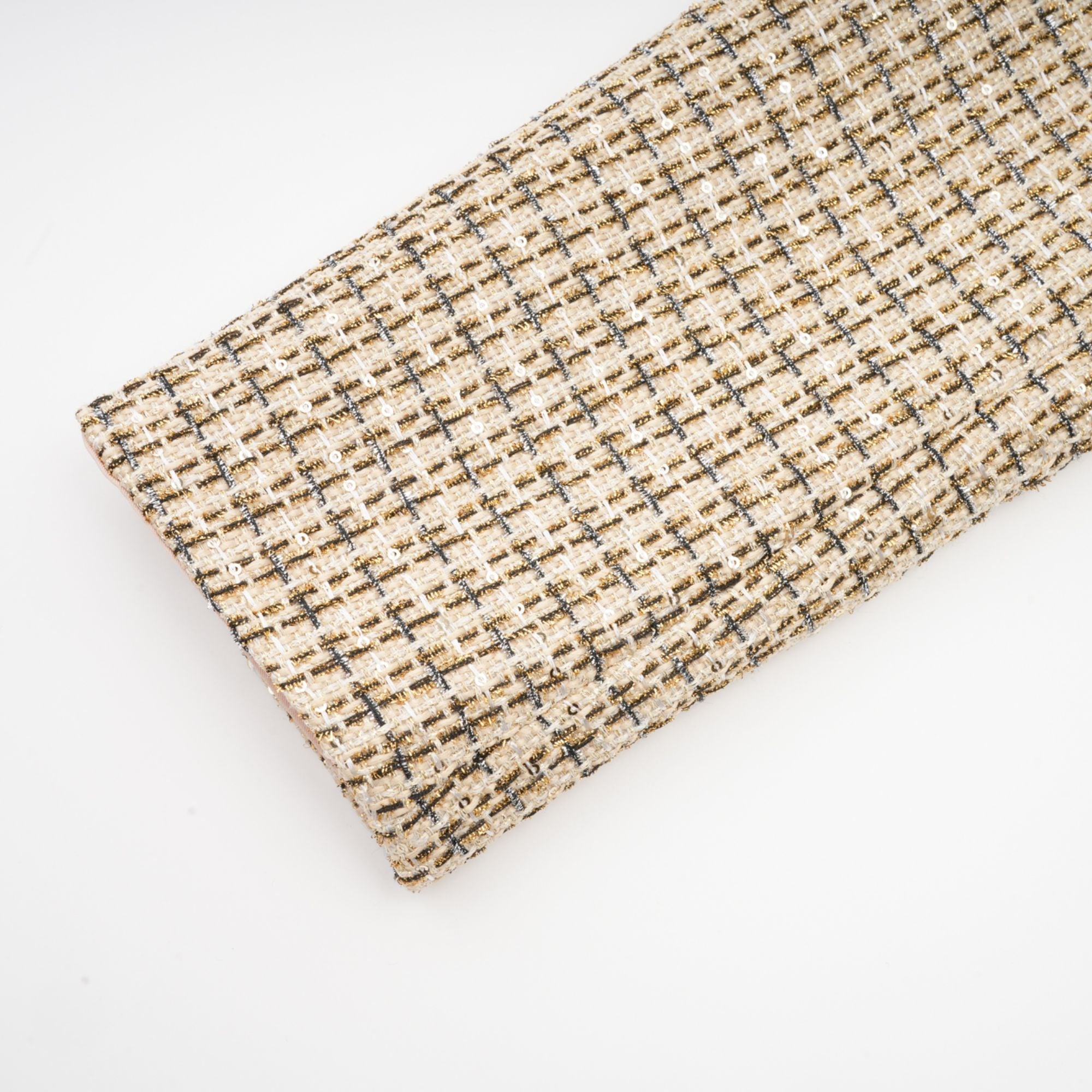 Aëlle gold tweed sequin jacket & skirt matching set