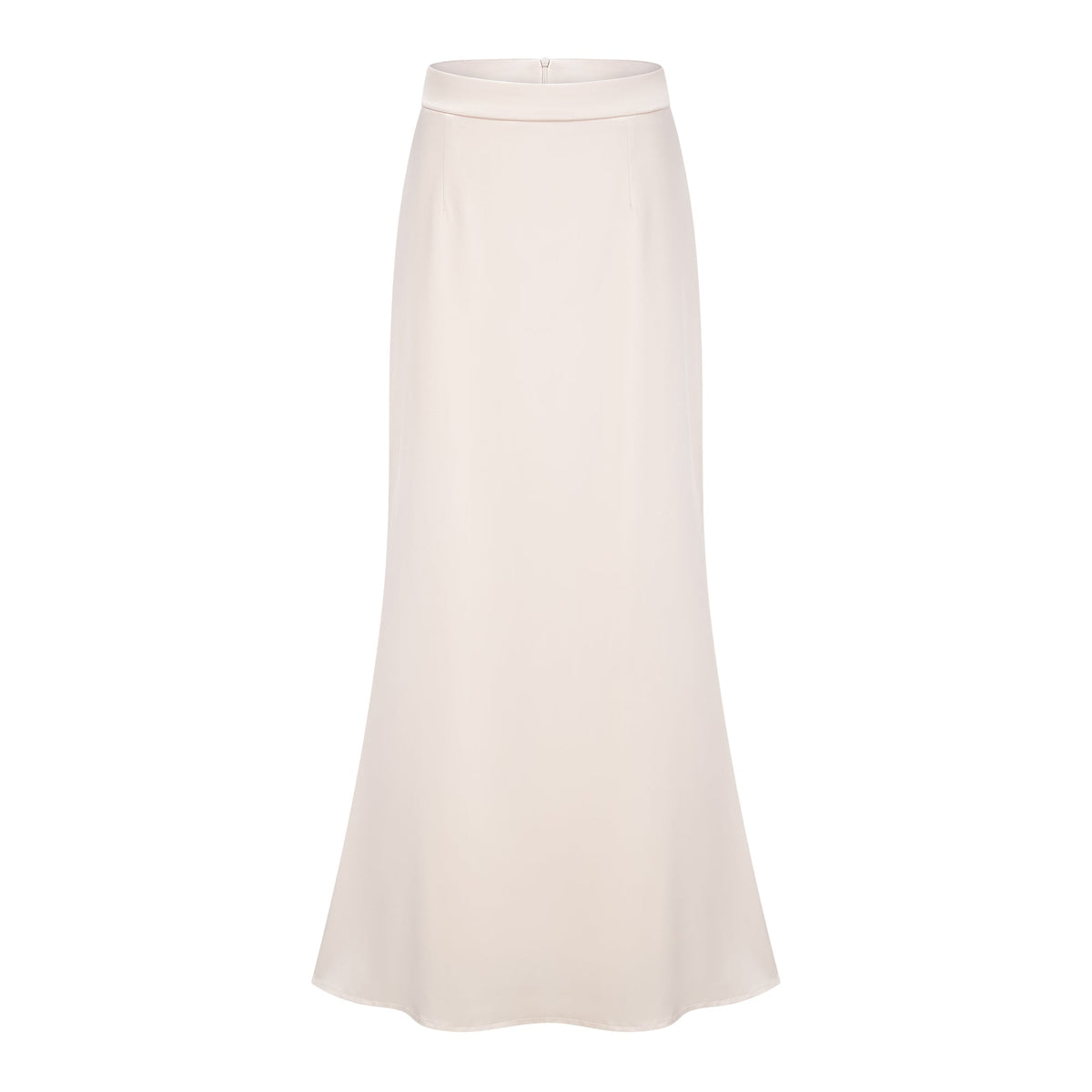 Roxanne Neutral Mock Neck Blouse & Mermaid Skirt Set