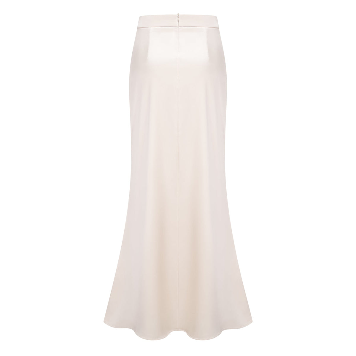 Roxanne Neutral Mock Neck Blouse & Mermaid Skirt Set
