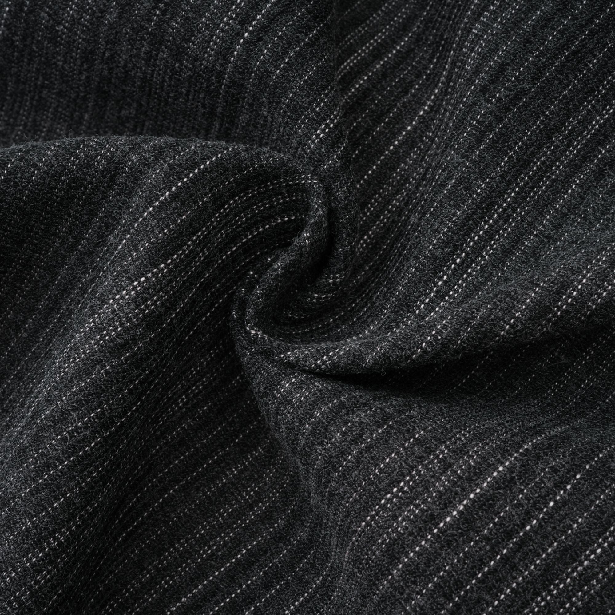 Sidonie Grey Floral Appliqué Striped Blazer & Skirt Set