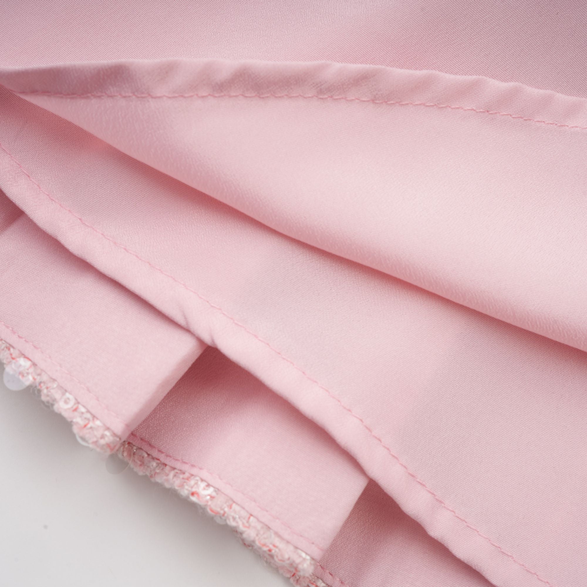 Élise pink pleated embellished mini dress (Final Sale-US Only)
