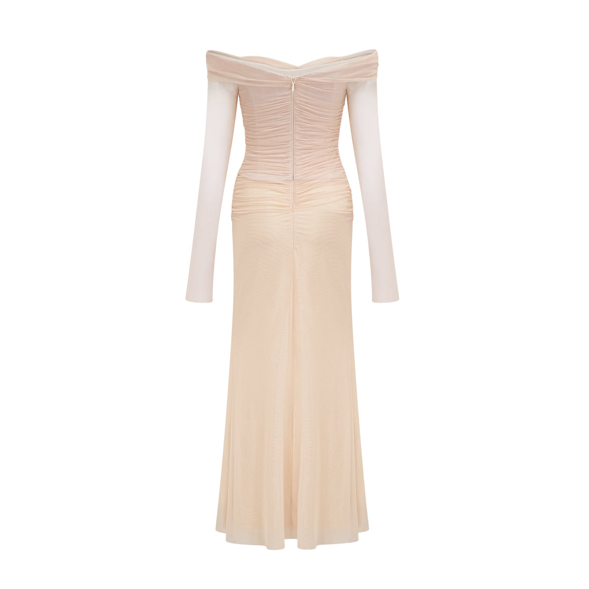Quintina ruched tulle maxi dress