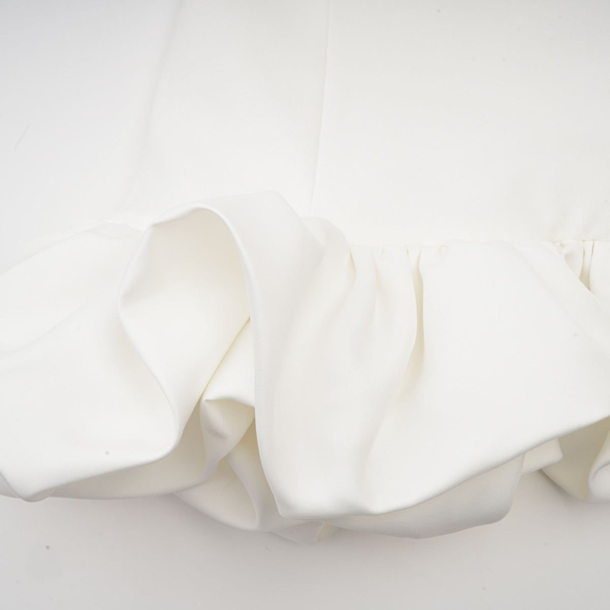 Elodie bubble-skirt mini dress in White (Final Sale-US Only)