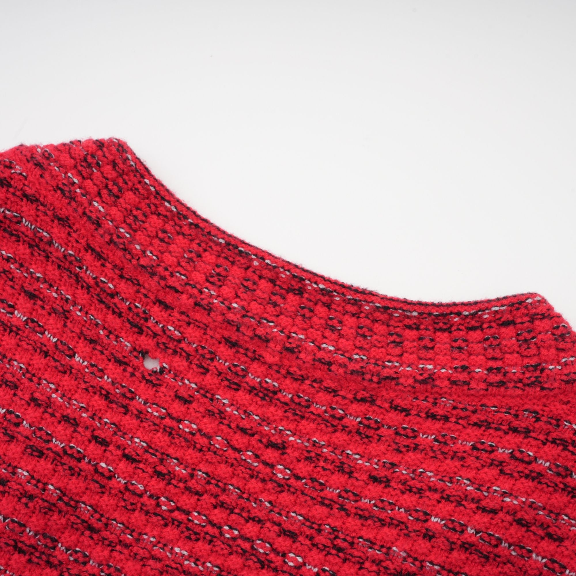 Faustine red embellished knit midi dress