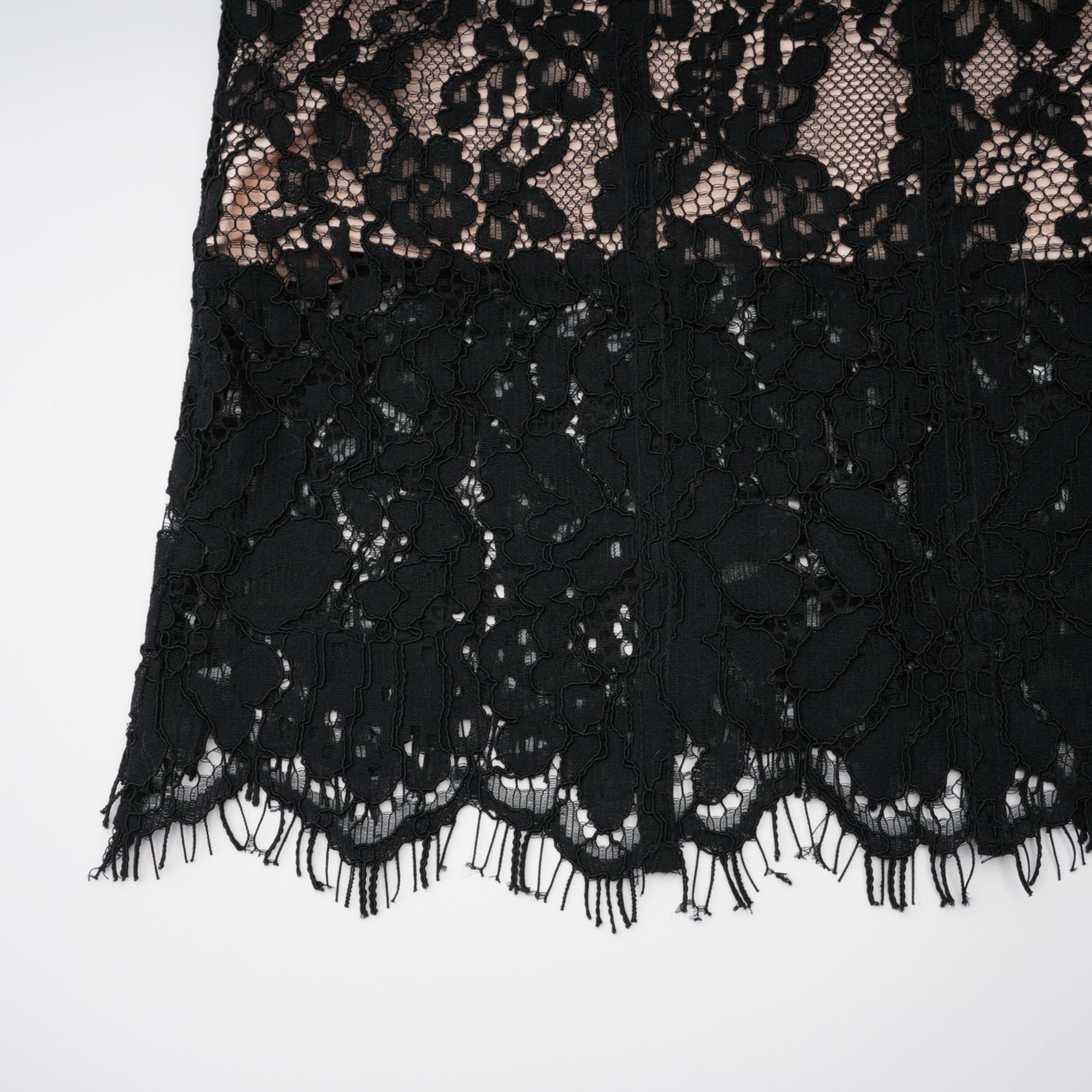 Giorgia Black Floral Lace Corset Maxi Dress (Final Sale)