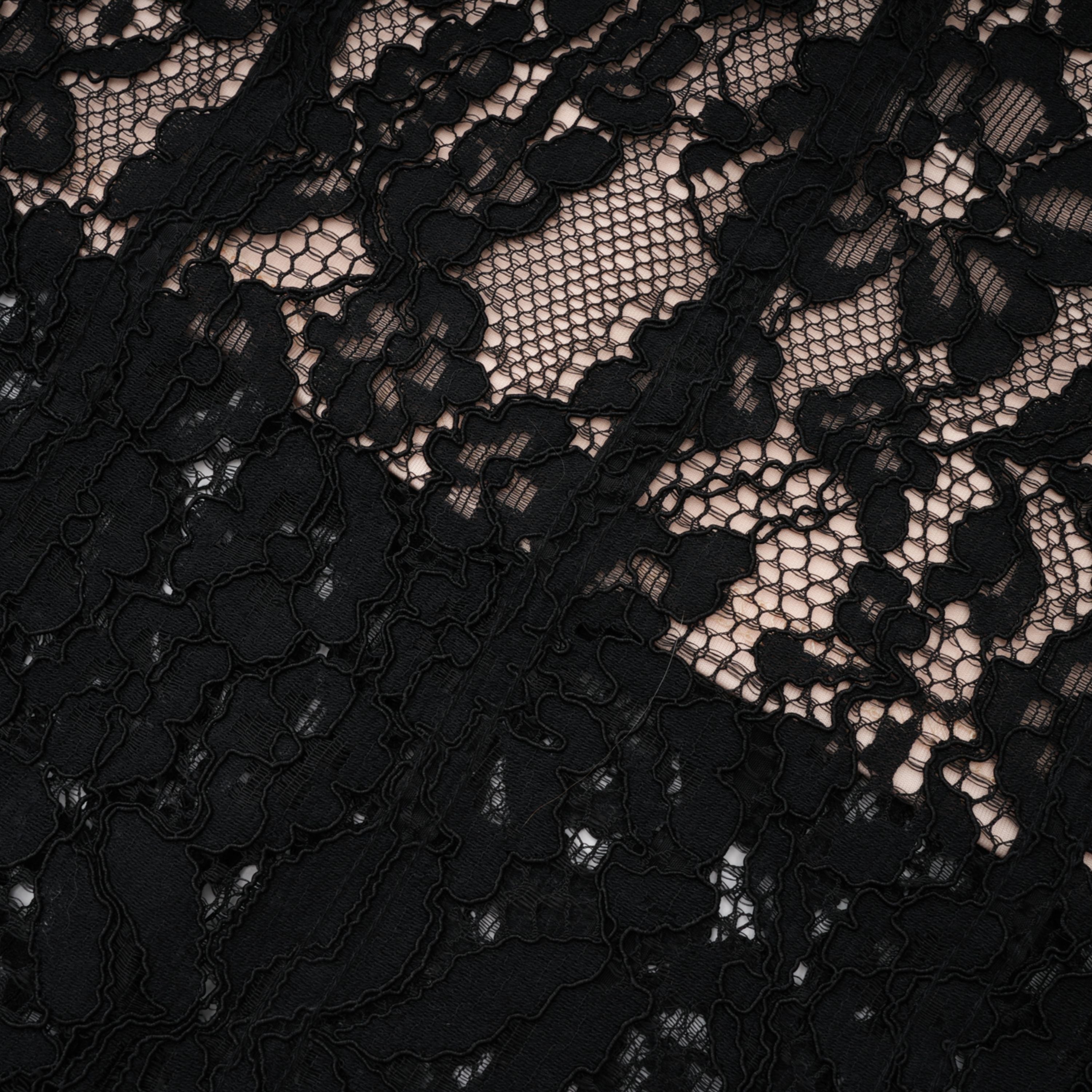 Giorgia Black Floral Lace Corset Maxi Dress (Final Sale)