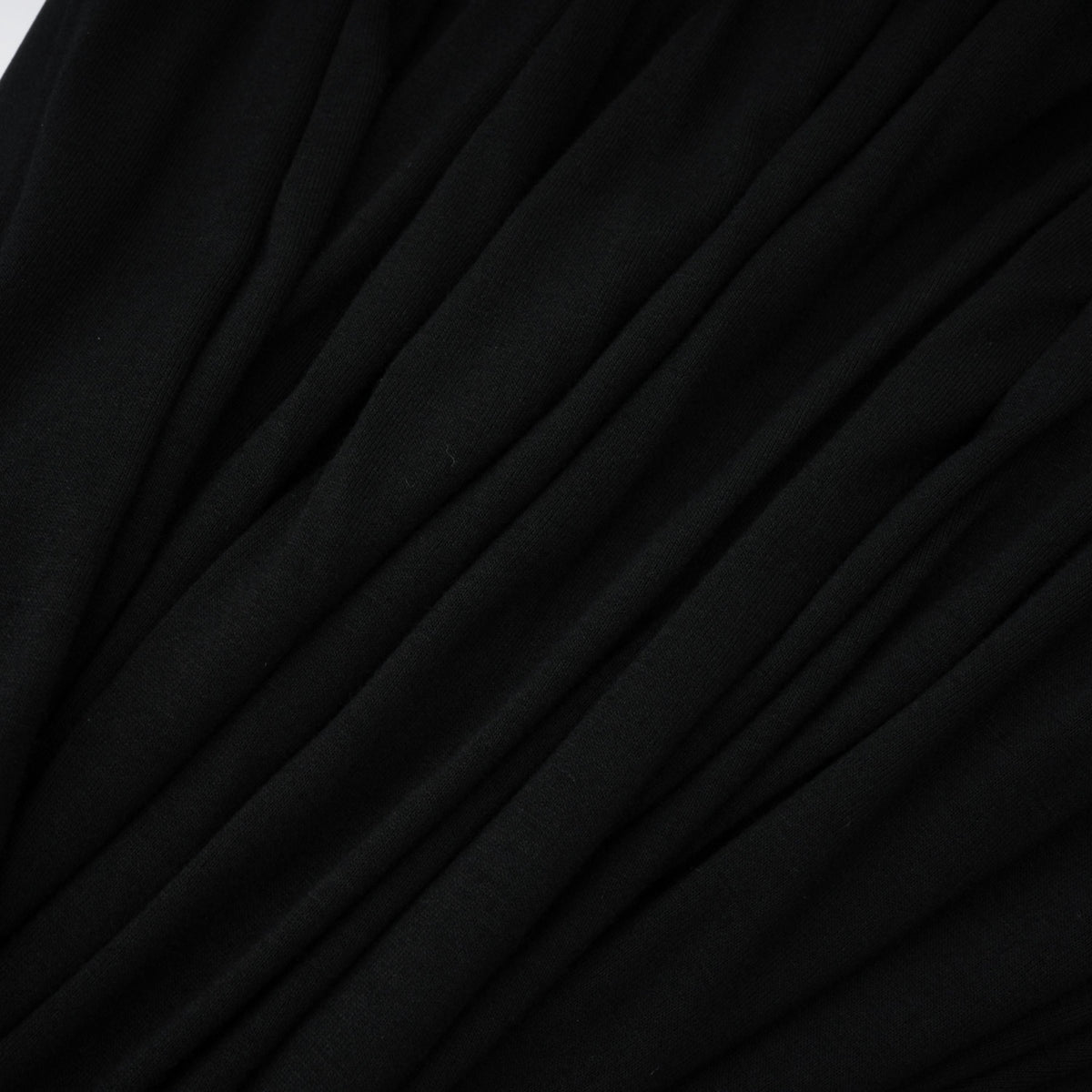 Gianina Black Deep V-Neck Draped Jumpsuit (Final Sale)