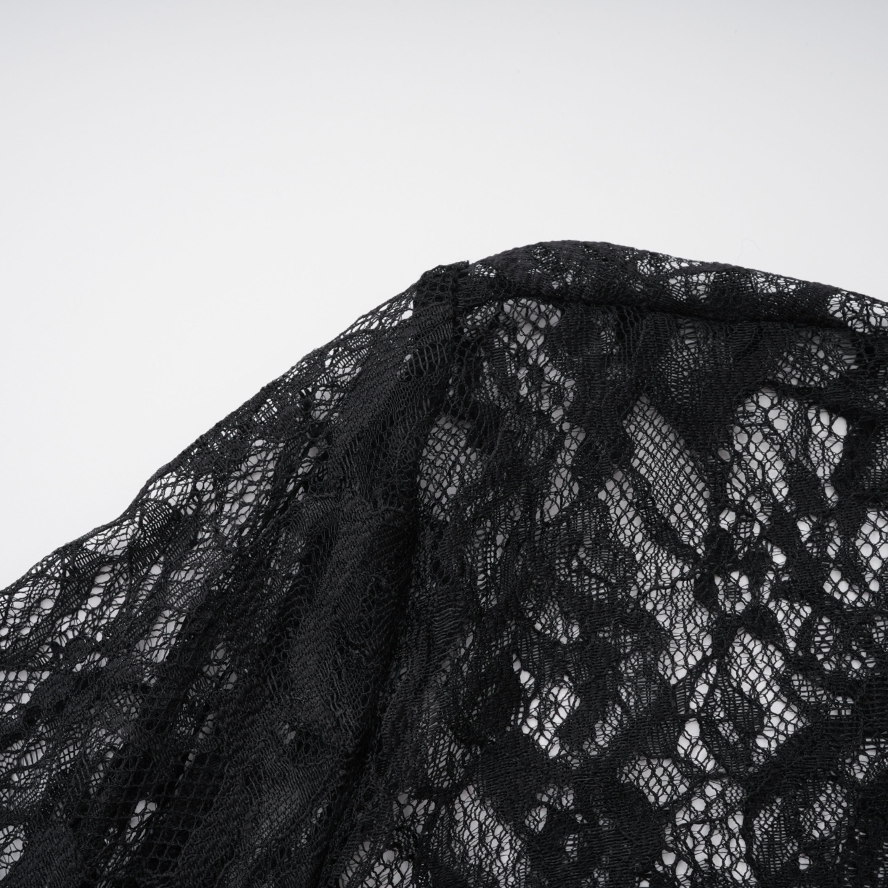 Bokamoso Black Lace Panel Maxi Gown (Final Sale-US Only)