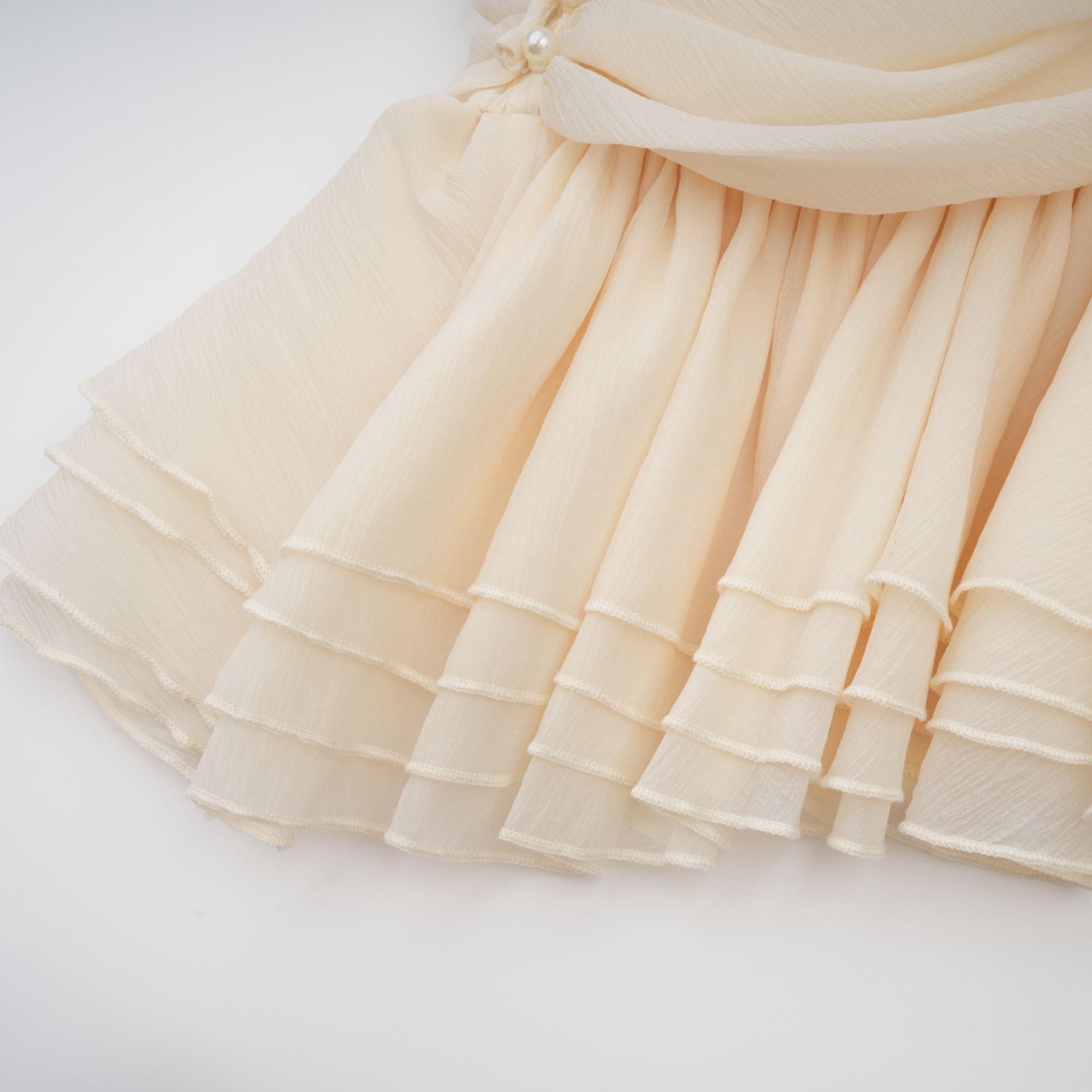 Bérénice white halterneck faux-pearl mini dress (Final Sale-US Only)