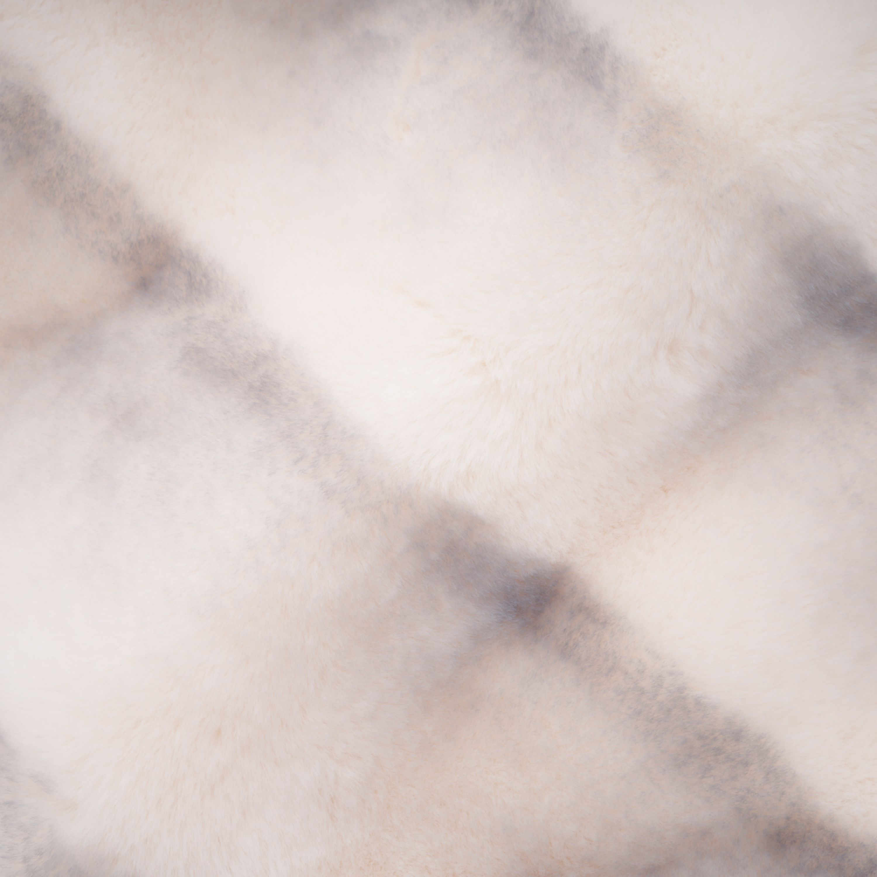 Alina White Gradient Faux Fur Short Coat (Final Sale)