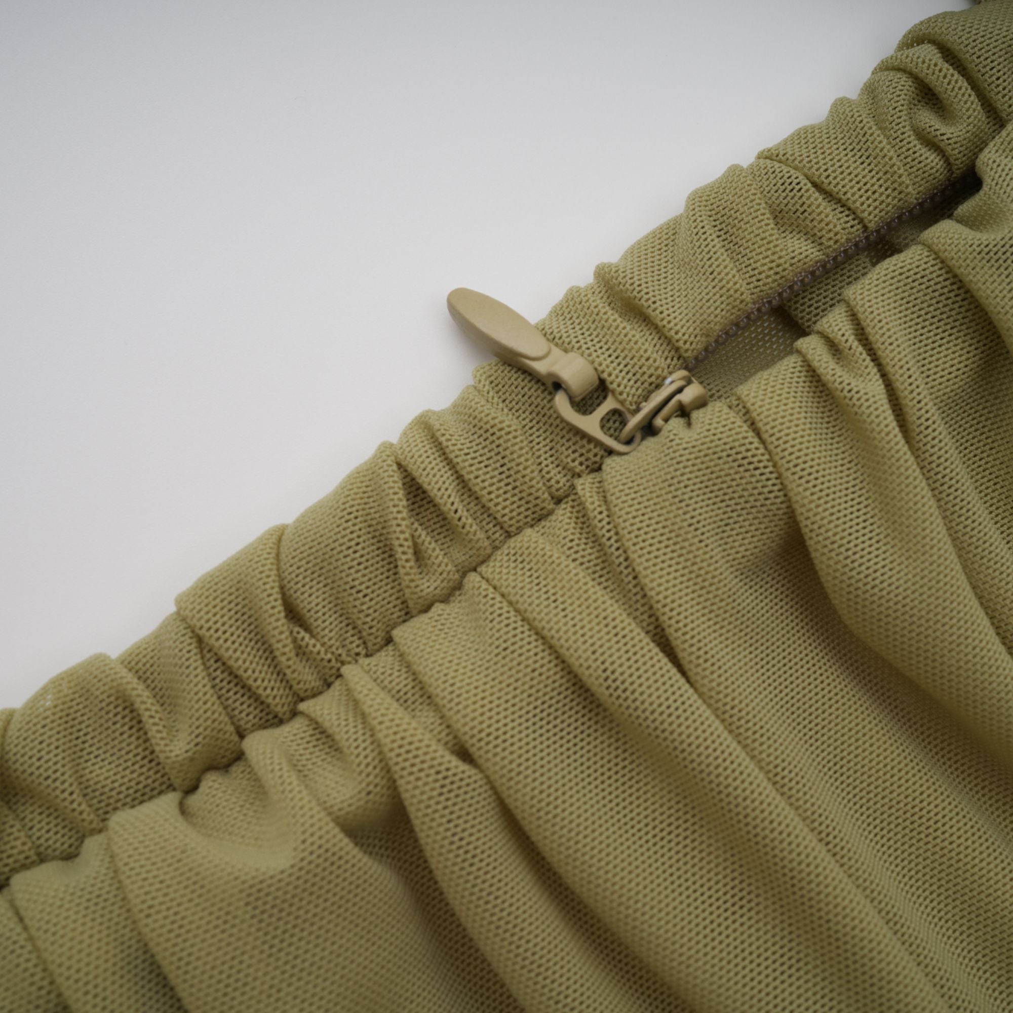 Estelle off-shoulder semi-sheer midi dress in Green (Final Sale-US Only)