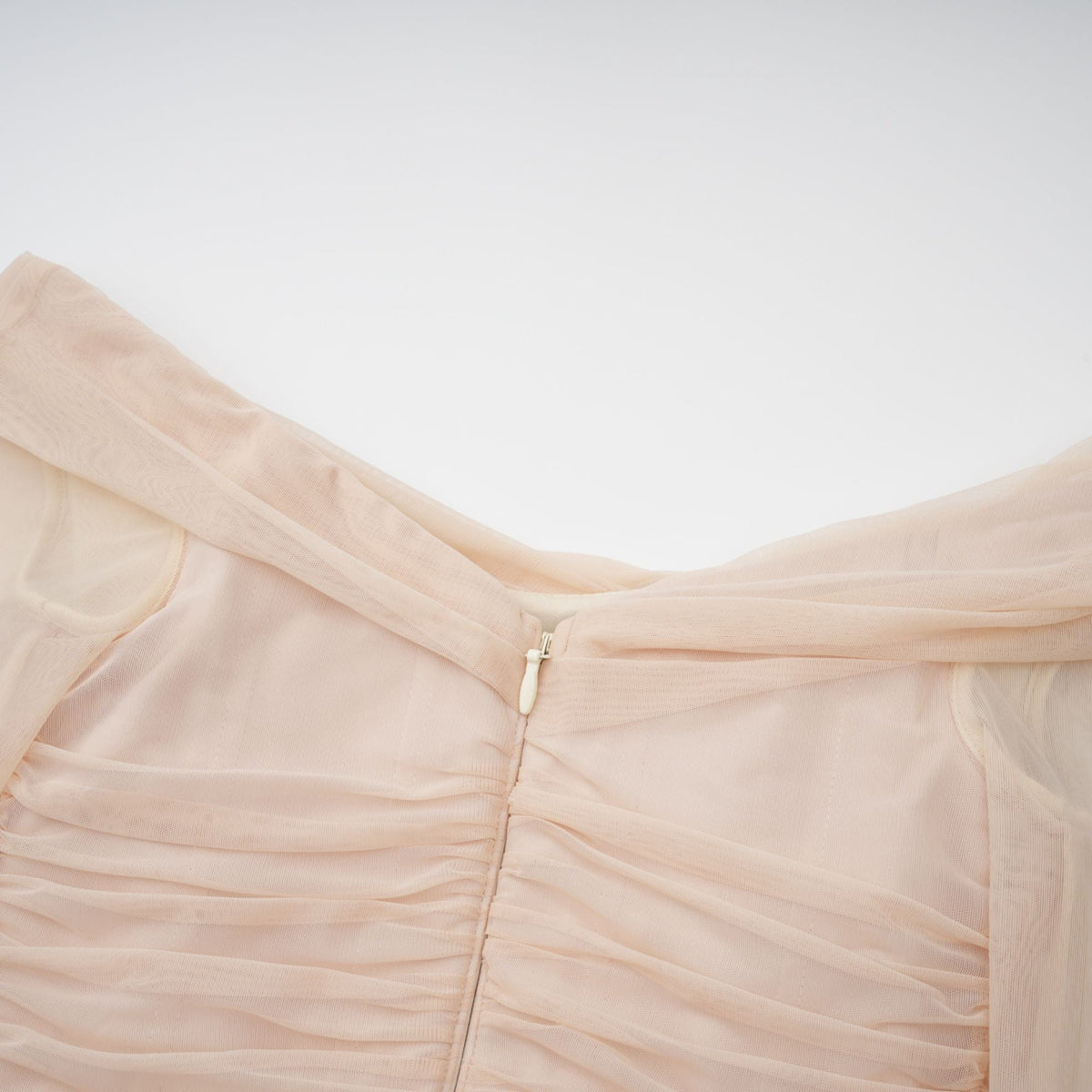 Quintina ruched tulle maxi dress