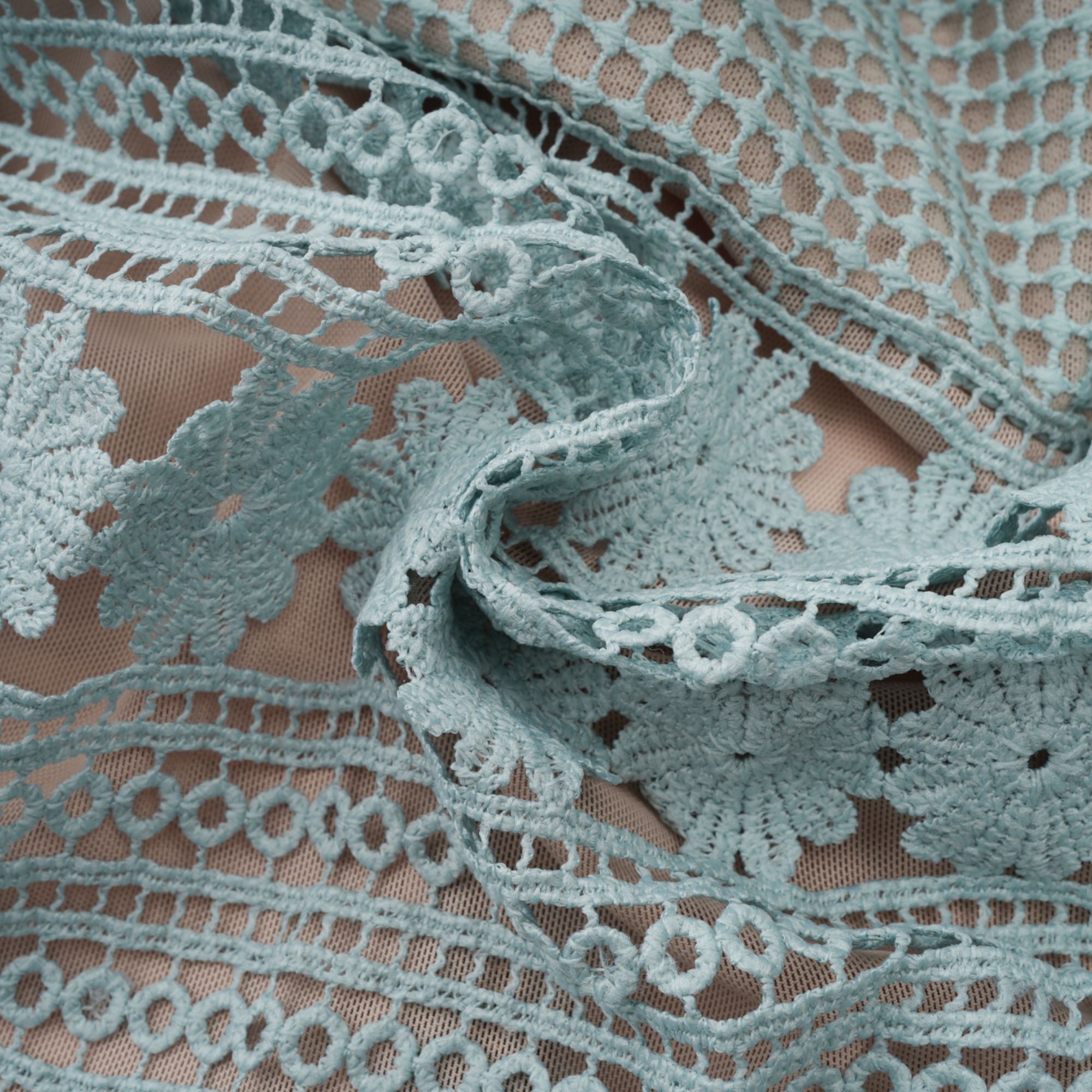 Océane green floral embroidered midi dress (Final Sale)