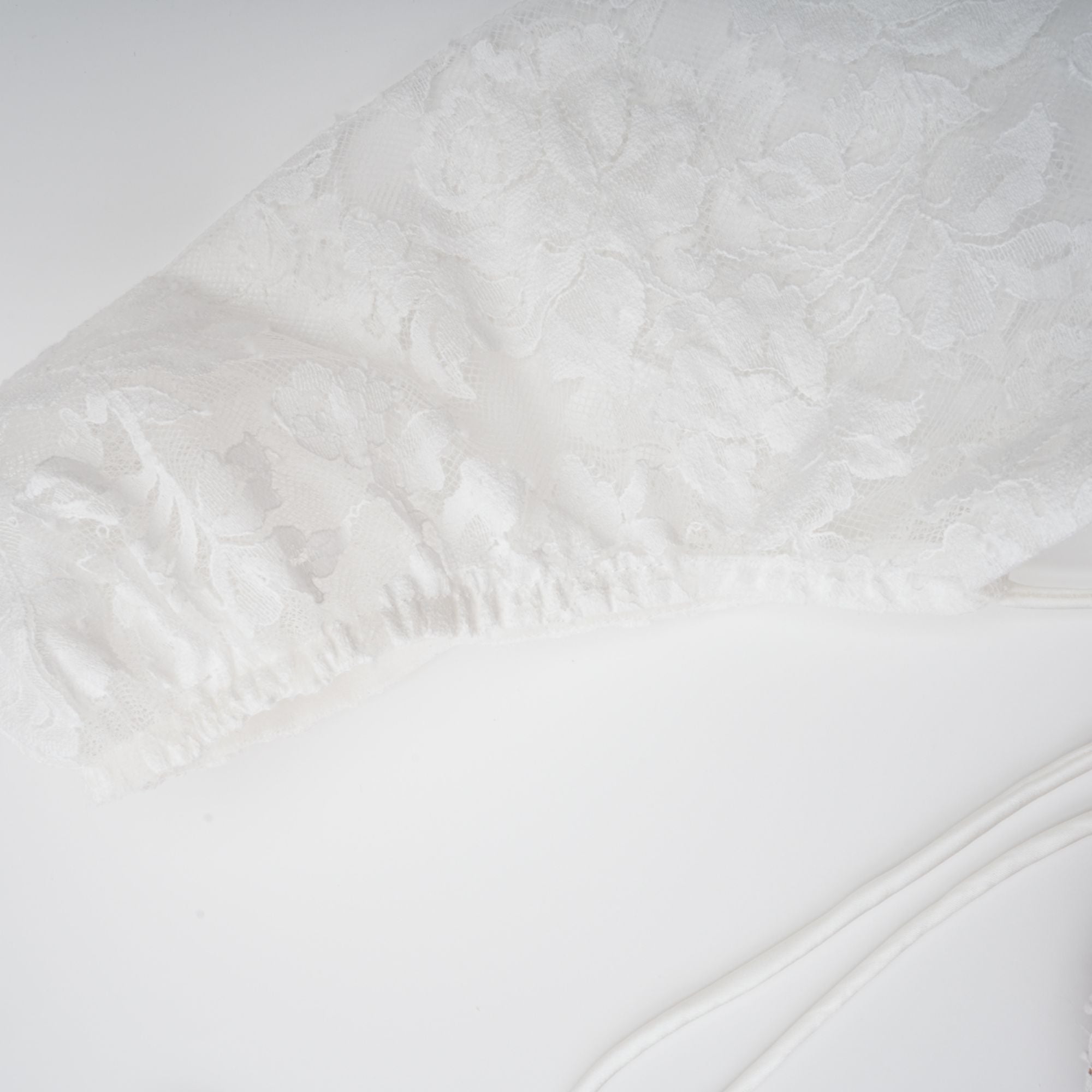 Vivienne white floral-lace corset mini dress (Final Sale-US Only)