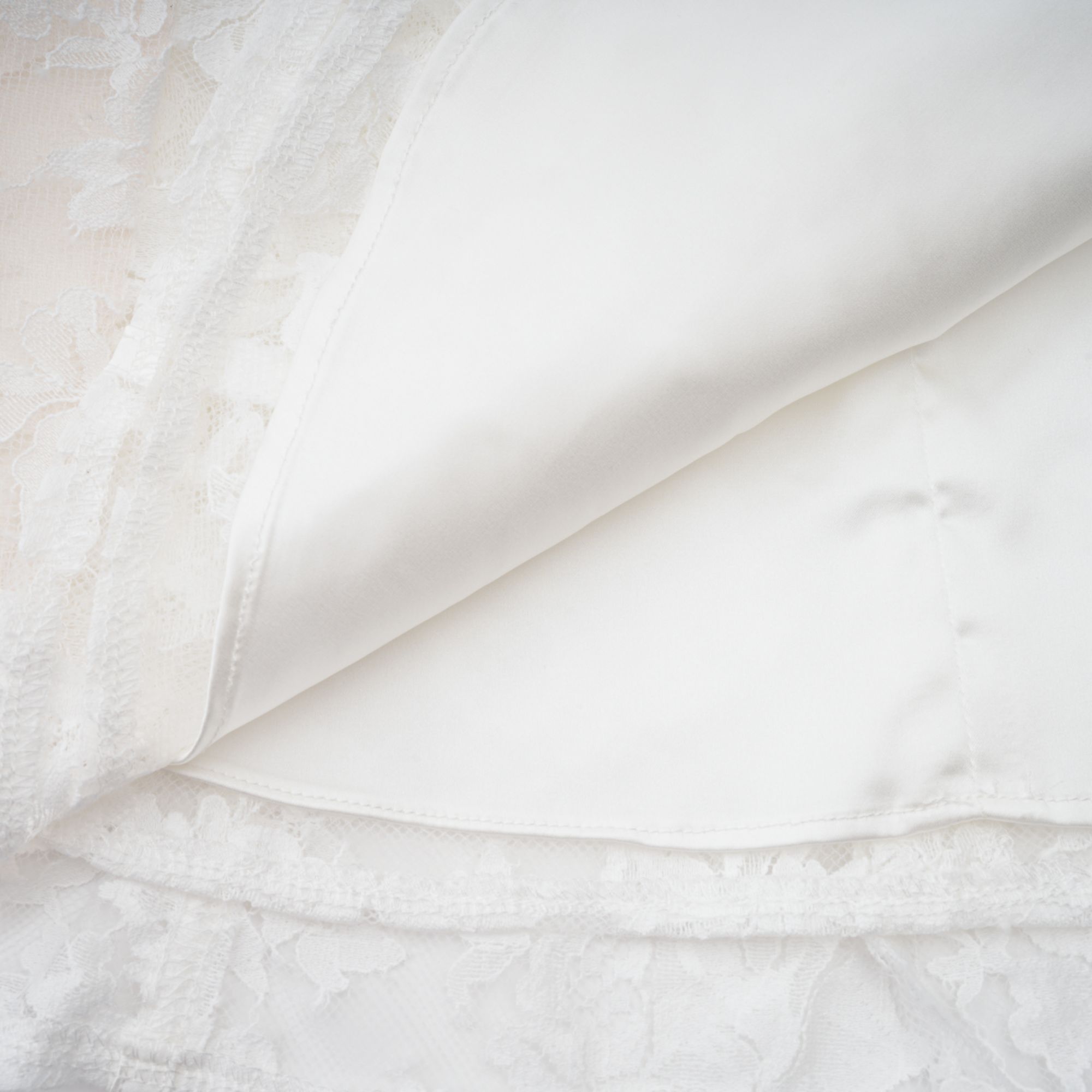 Vivienne white floral-lace corset mini dress (Final Sale-US Only)