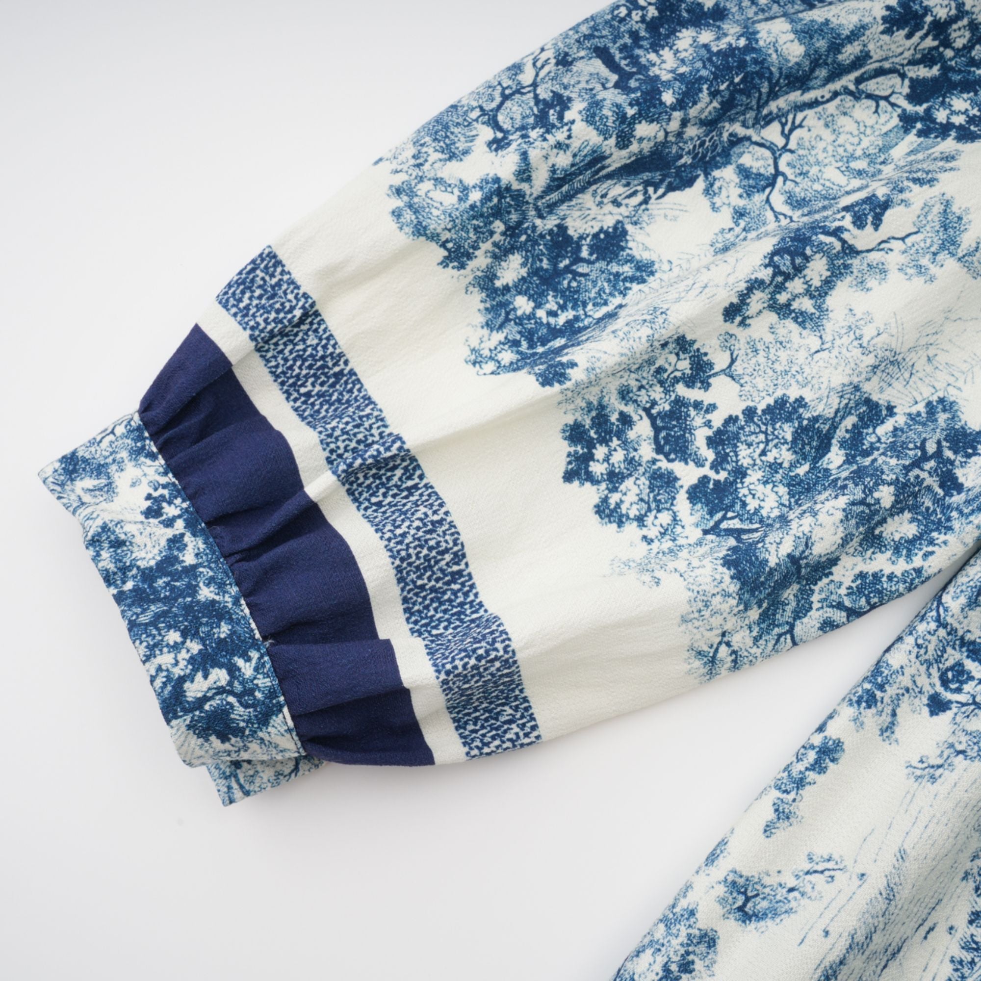 Adélaïde graphic-print midi dress in Blue (Final Sale-US Only)