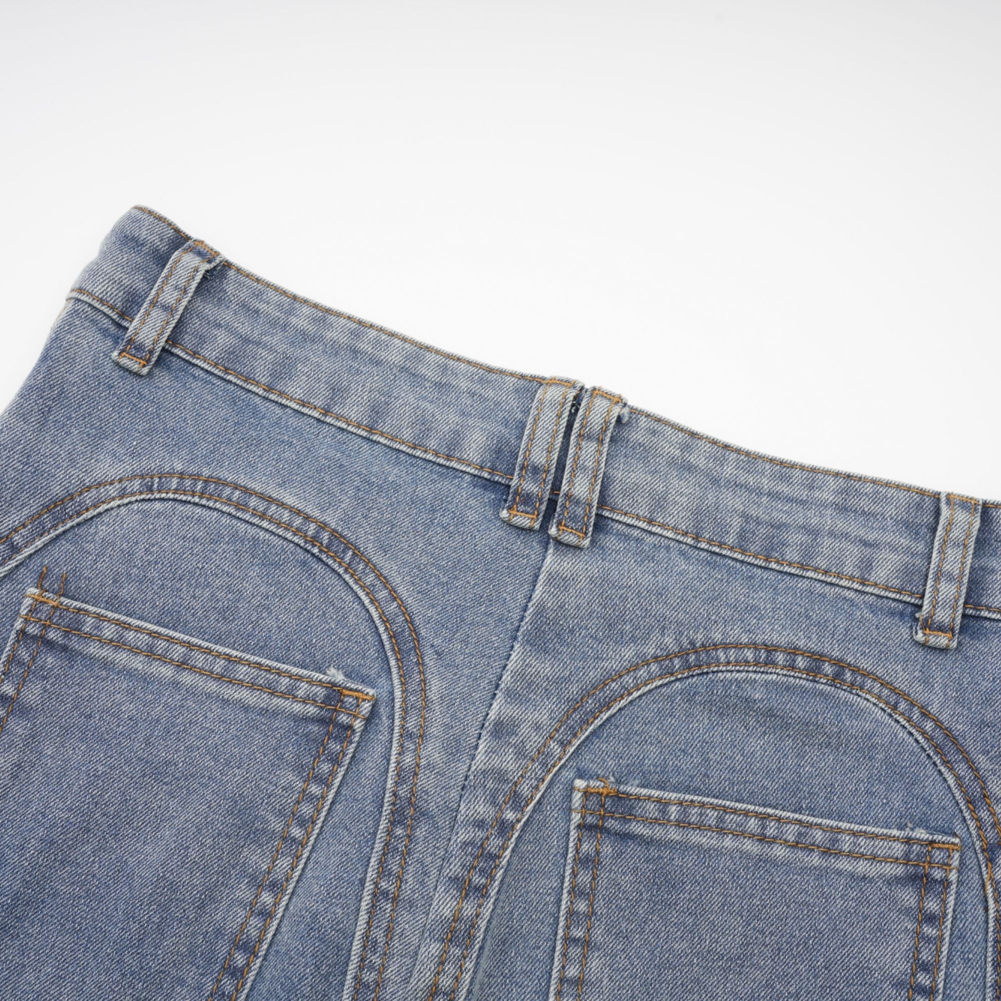 Aélis sheer-panelled jeans (Final Sale-US Only)