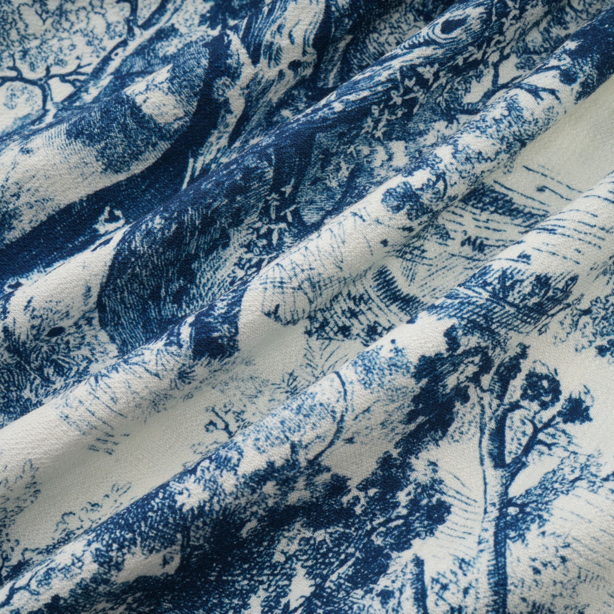 Adélaïde graphic-print midi dress in Blue (Final Sale-US Only)