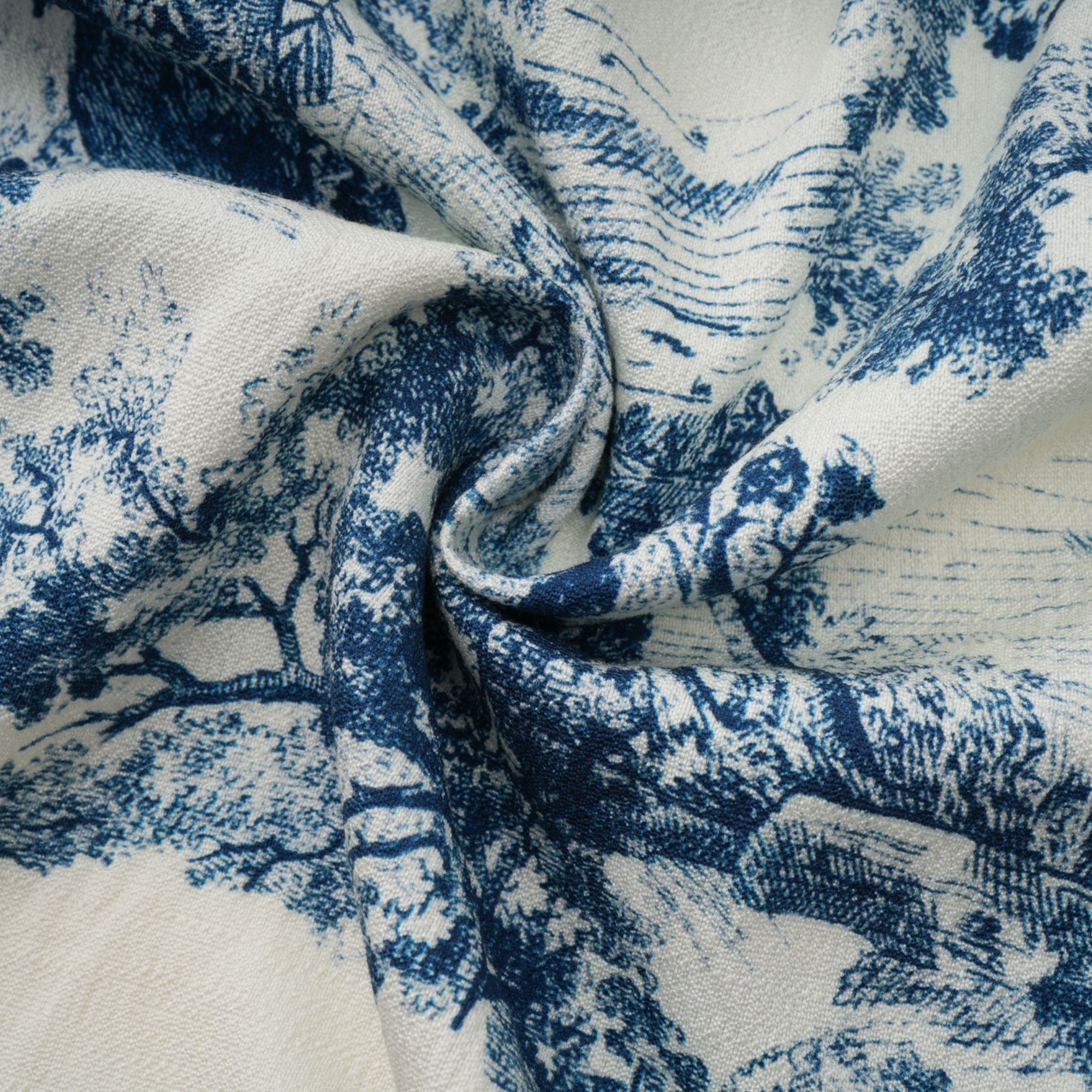 Adélaïde graphic-print midi dress in Blue (Final Sale-US Only)