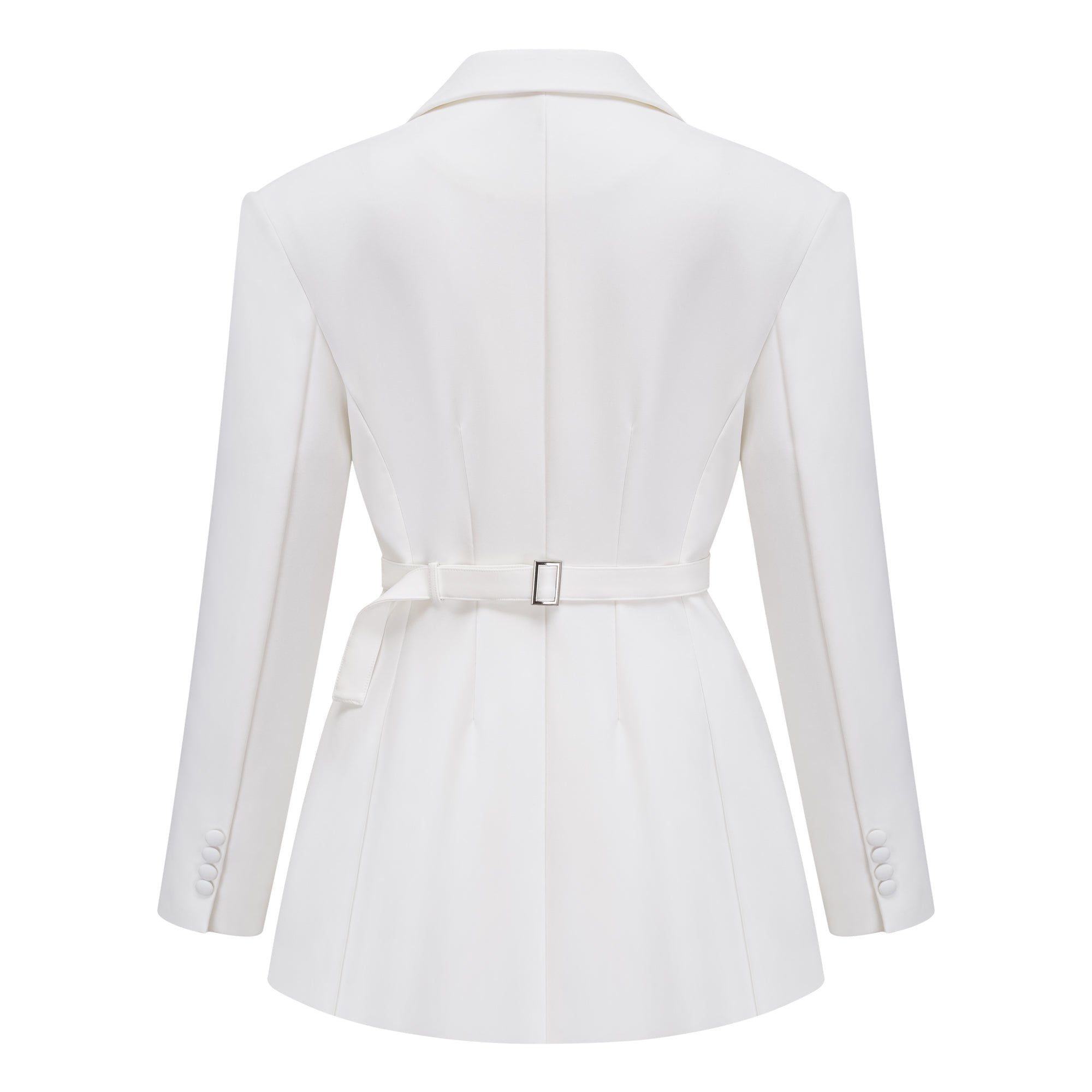 Osanne White Double Breasted Blazer Mini Dress (Final Sale)