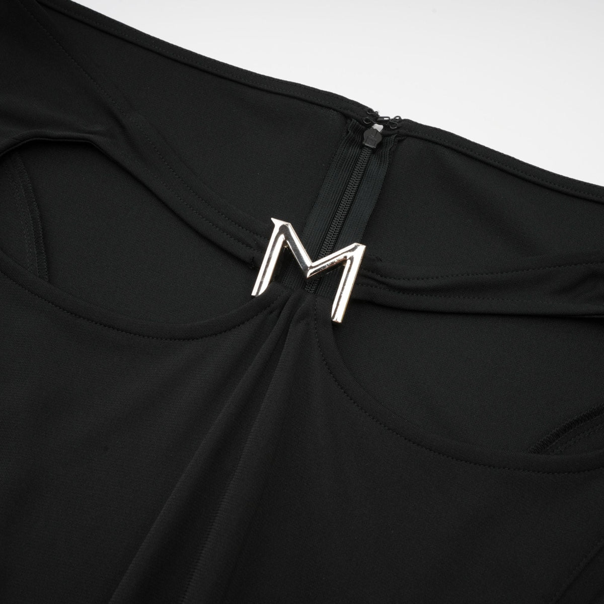 Caribe logo-plaque midi skirt - Black