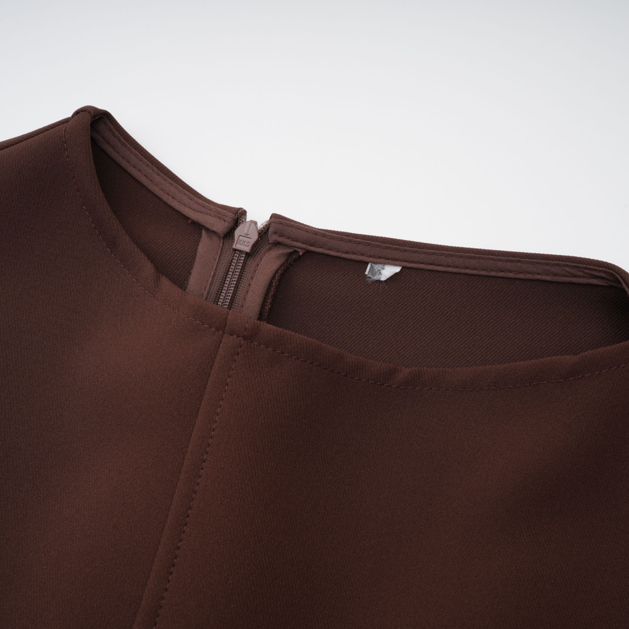 Jenifier brown asymmetrical midi dress (Final Sale)